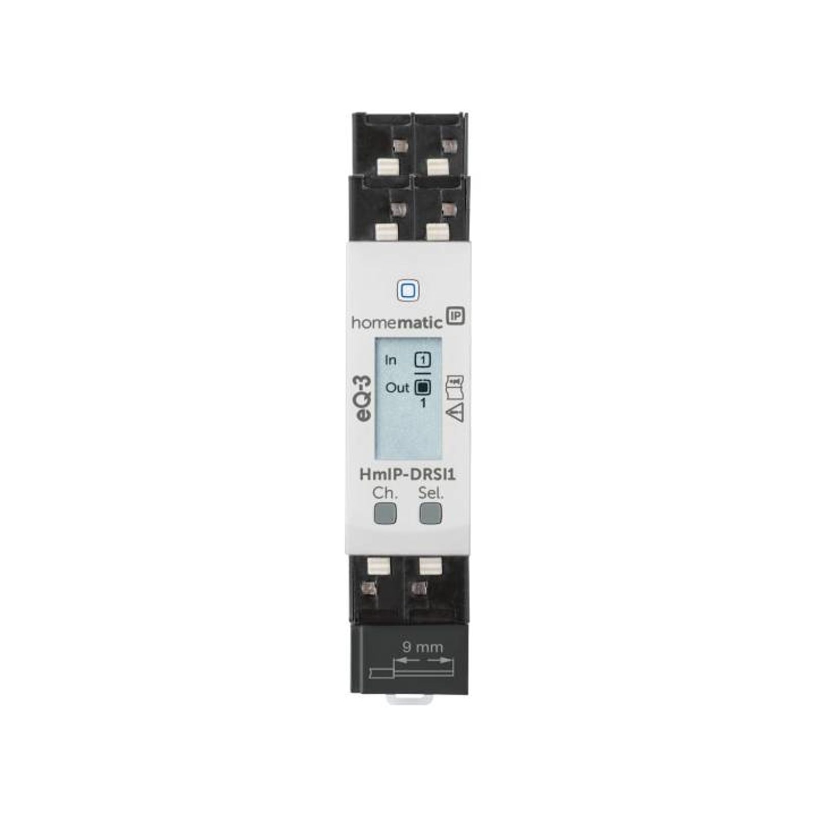 Homematic IP Smart Home Funk-Schaltaktor für Hutschienenmontage, HmIP-DRSI1, 1-fach