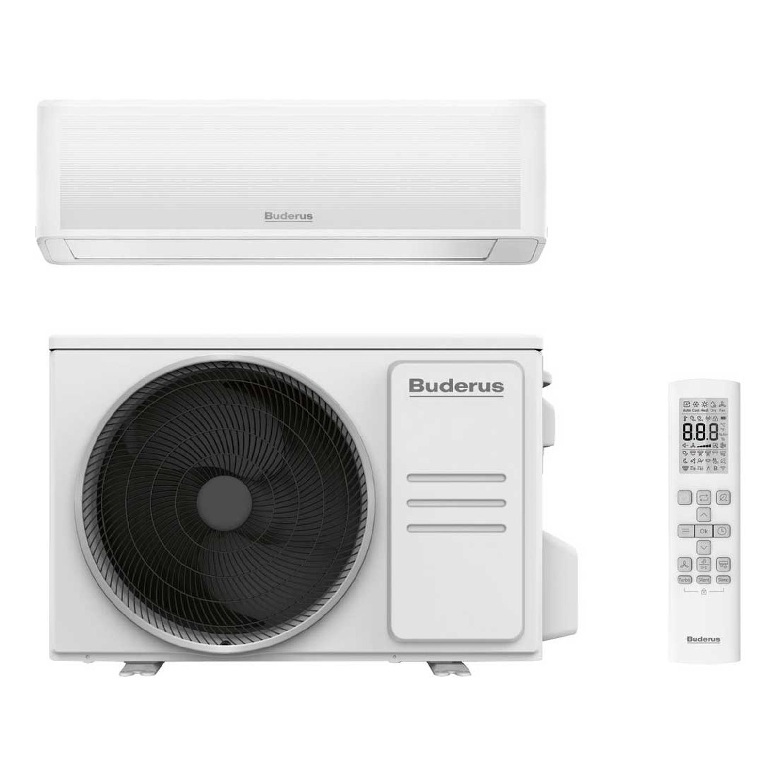 Buderus Logacool Singlesplit-Klimagerät-Set AC186i.3 2,6 kW