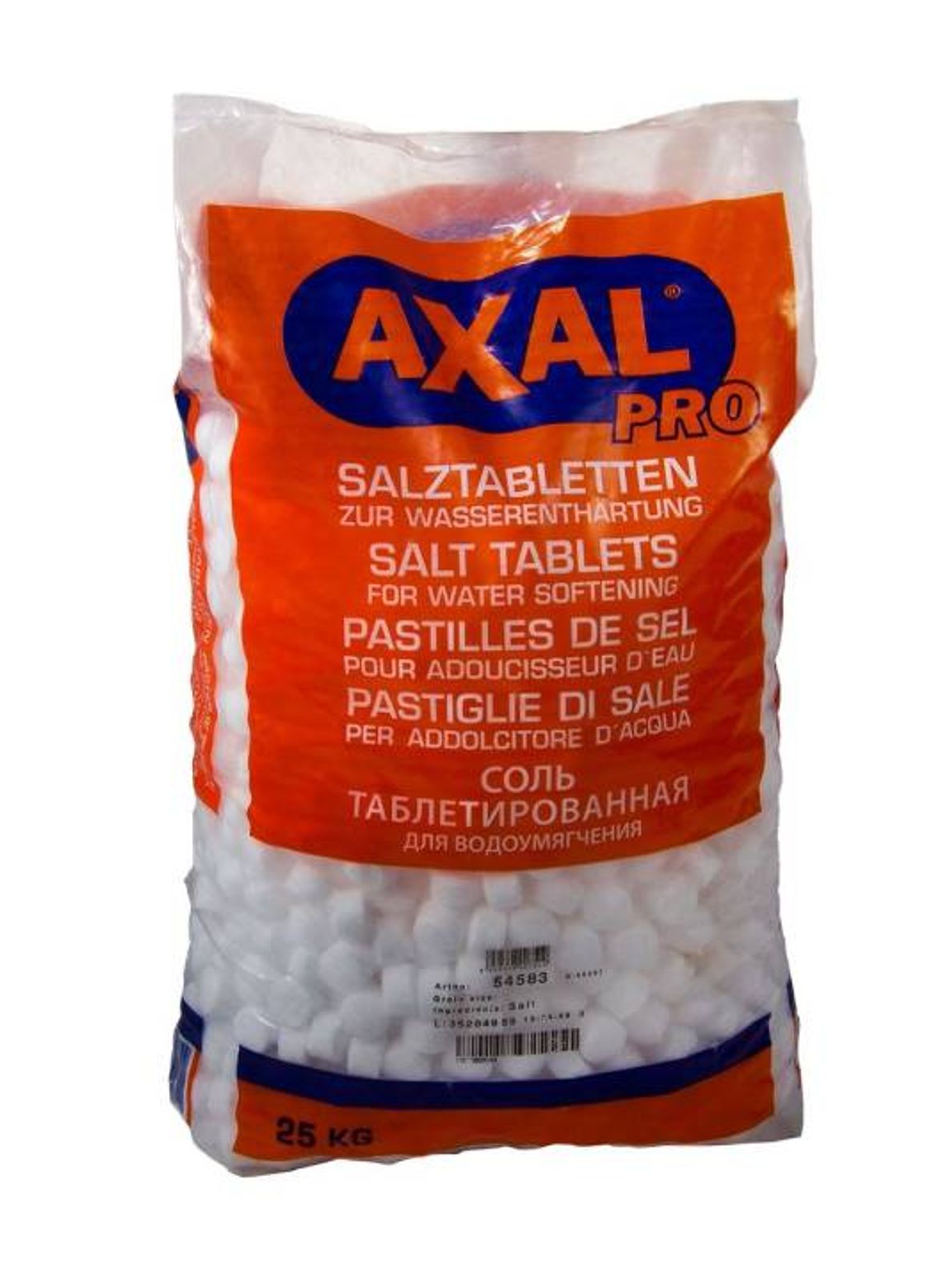Axal Regeneriersalz 25 kg Salztabletten für Enthärtungsanlagen