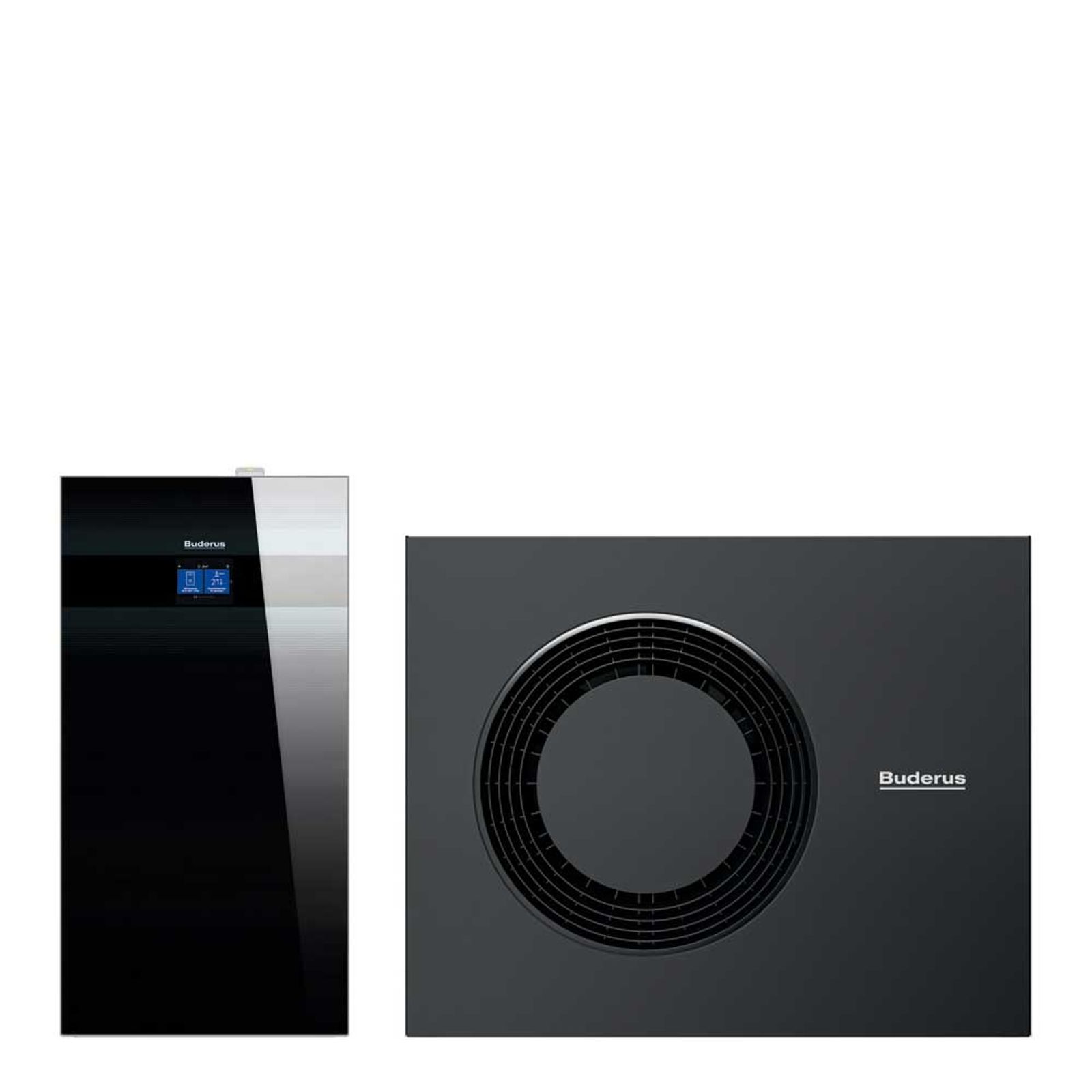 Buderus Luft-Wasser-Wärmepumpe Logaplus M WLW186i-10 AR TP70 schwarz