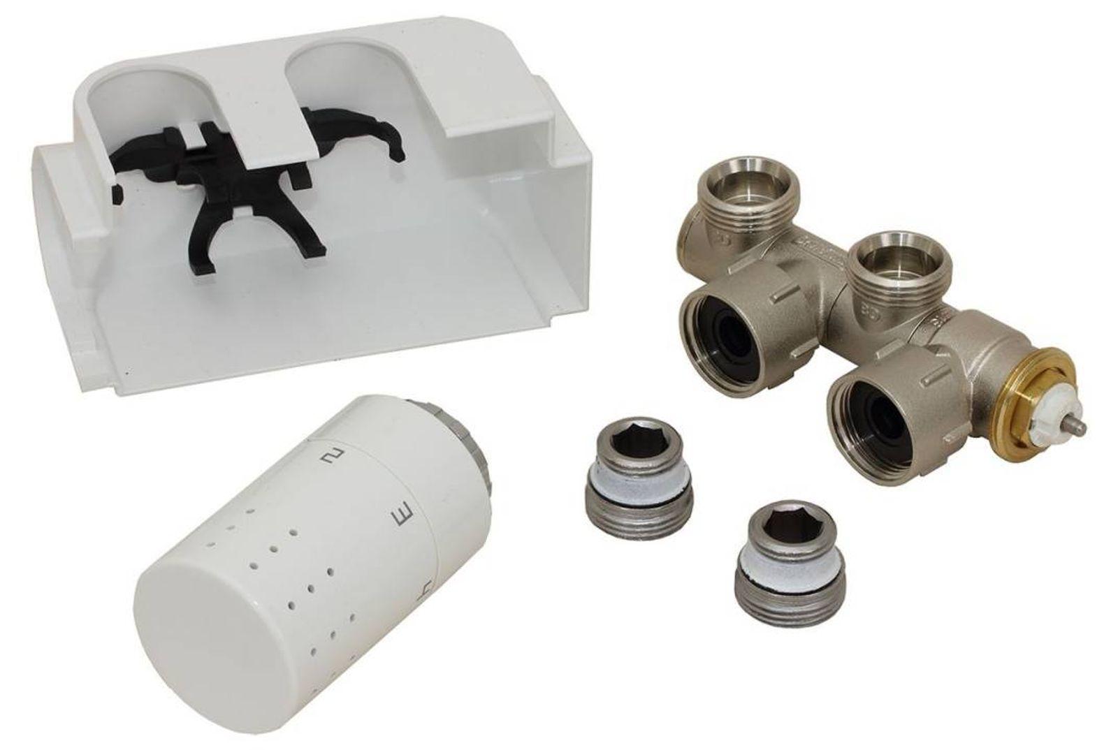 Simplex Design Anschlussarmatur / Multiblock-Set - Anschluss rechts