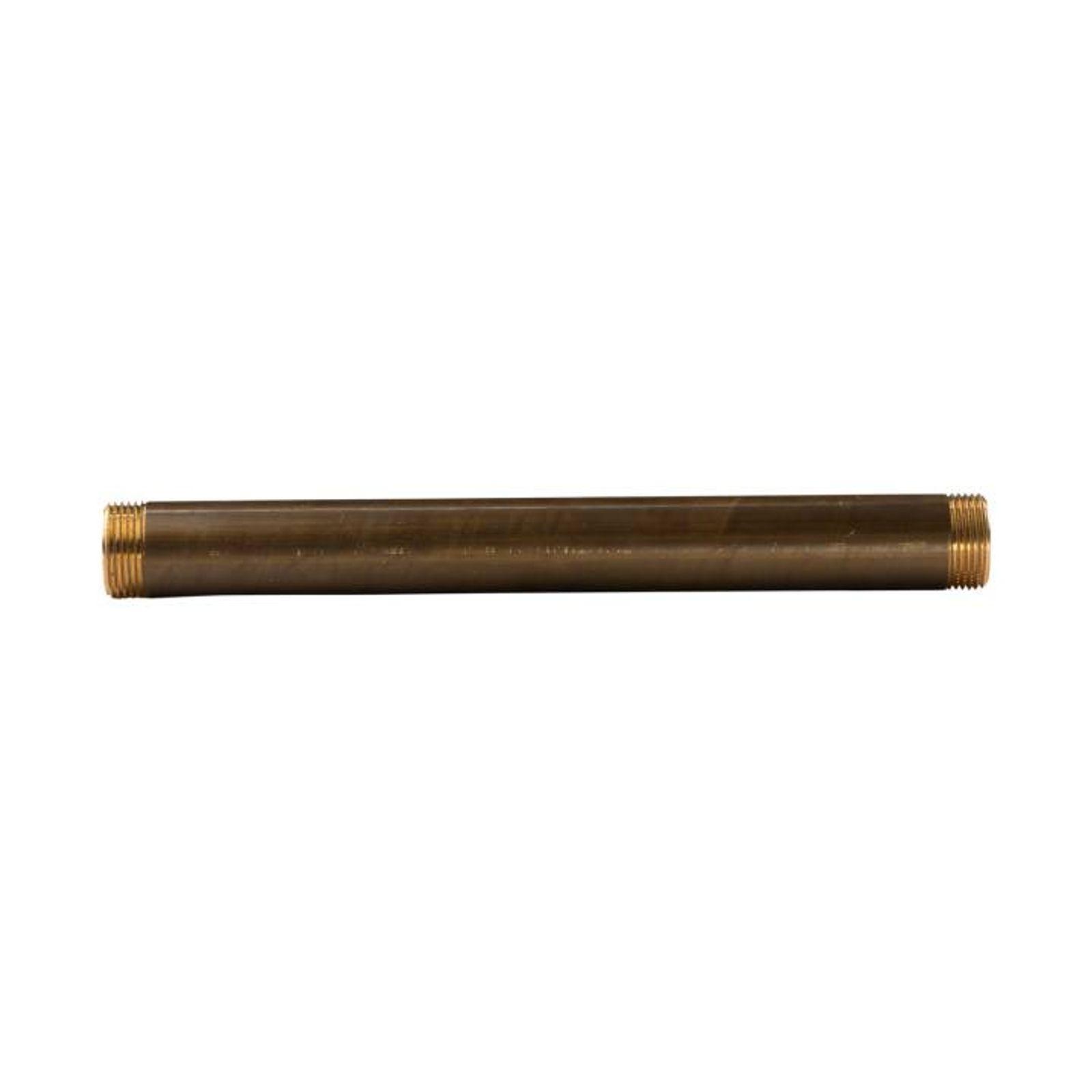 Messing Gewinde-Fitting Distanz Doppelnippel 1"-1" L=300mm, schwere Ausführung