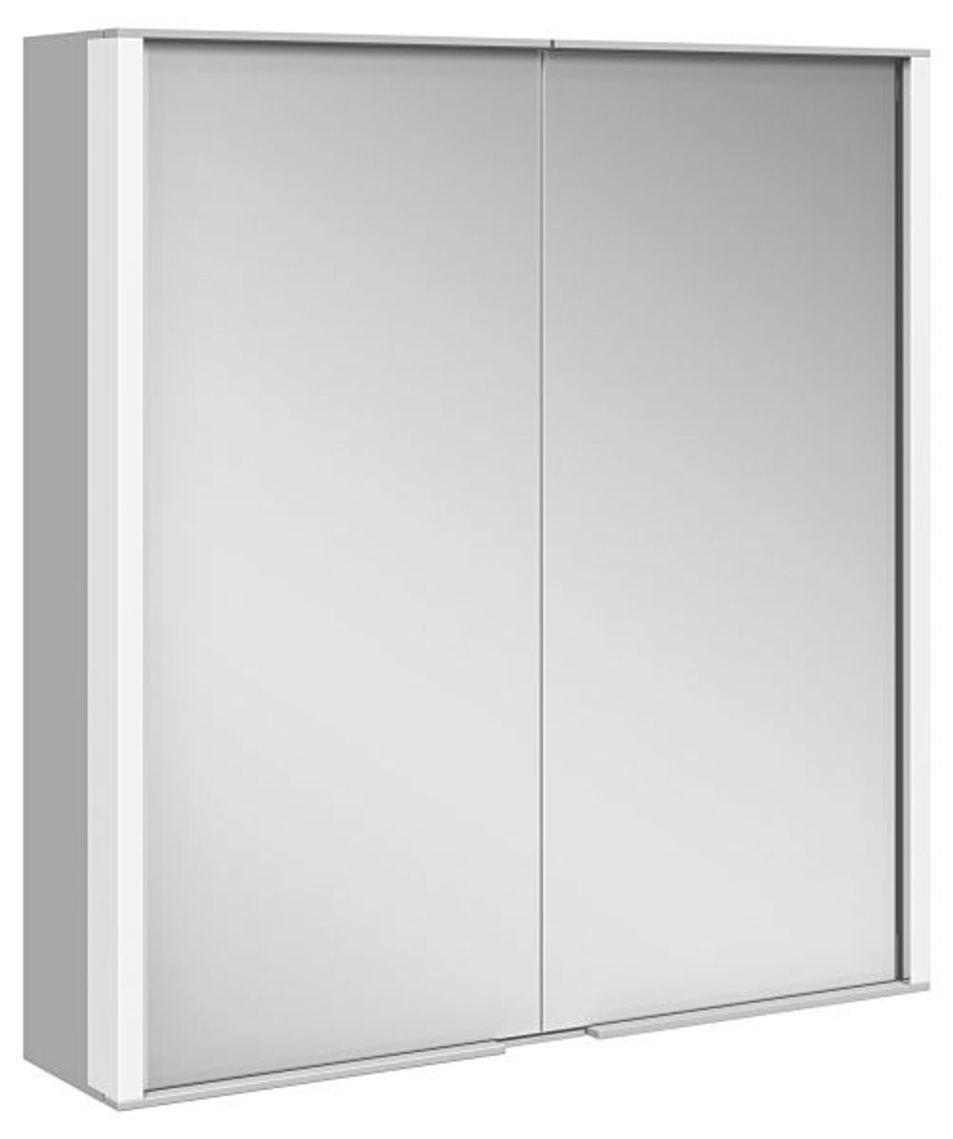 Keuco Spiegelschrank Royal Match 12801 silber-eloxiert 650 x 700 x 160 mm