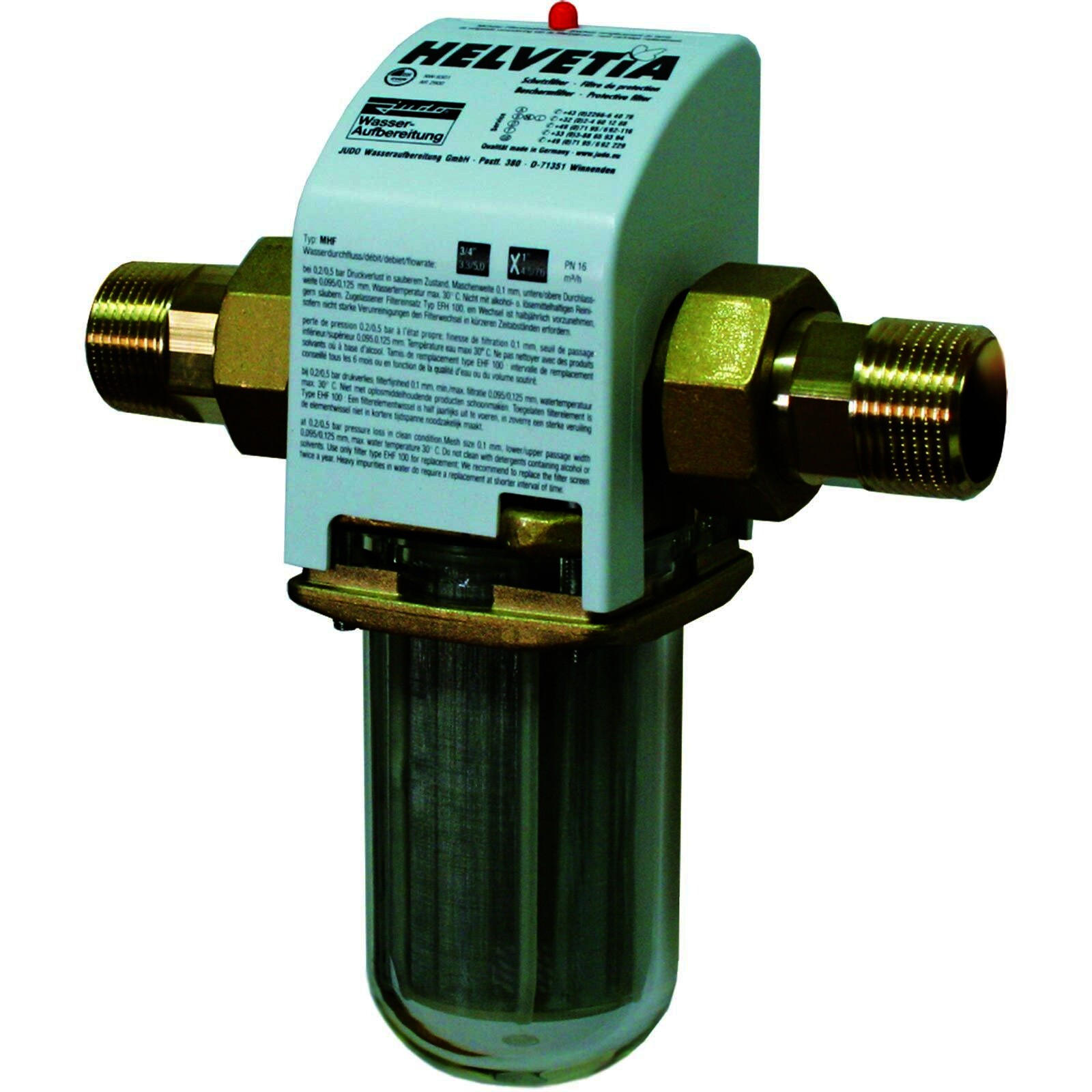 JUDO HELVETIA MHF 3/4" DN 20 AG Wechselfilter mit Verschraubung