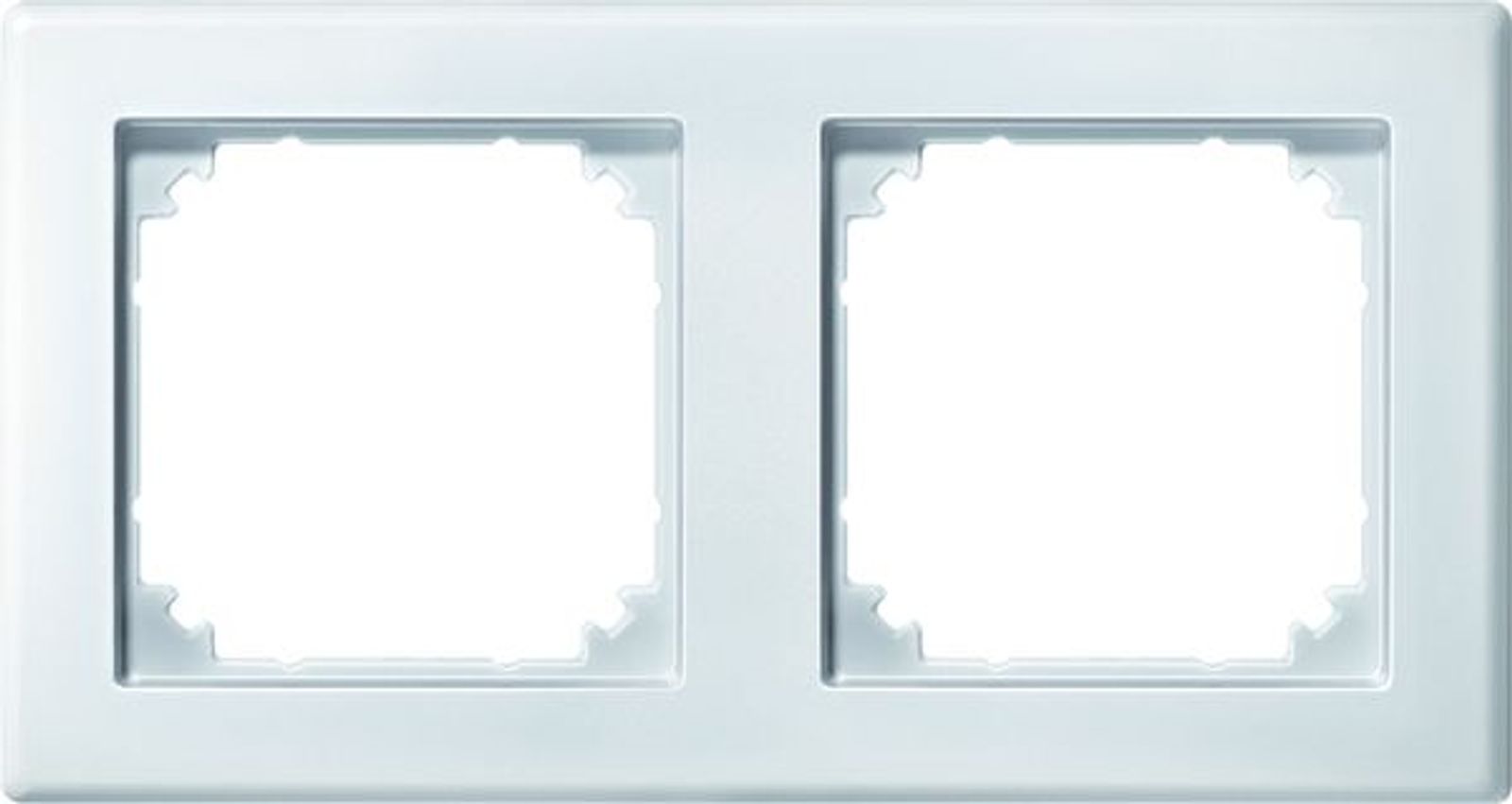 Merten Rahmen 2-fach polarweiß mit Kst für GEB-K M-SMART 484219
