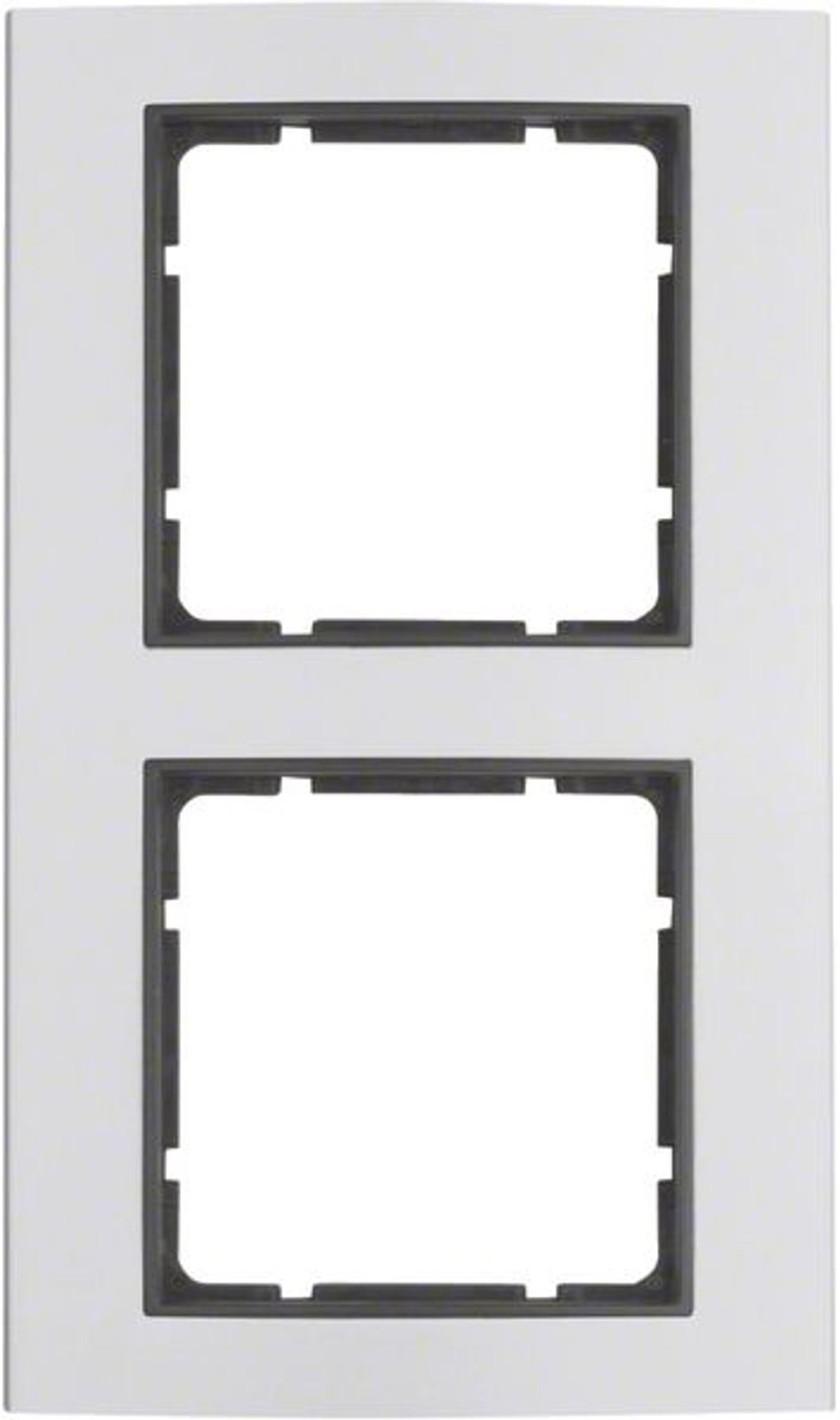 Berker 10123004 Rahmen 2fach, B.3, Alu/anthrazit matt, Aluminium eloxiert