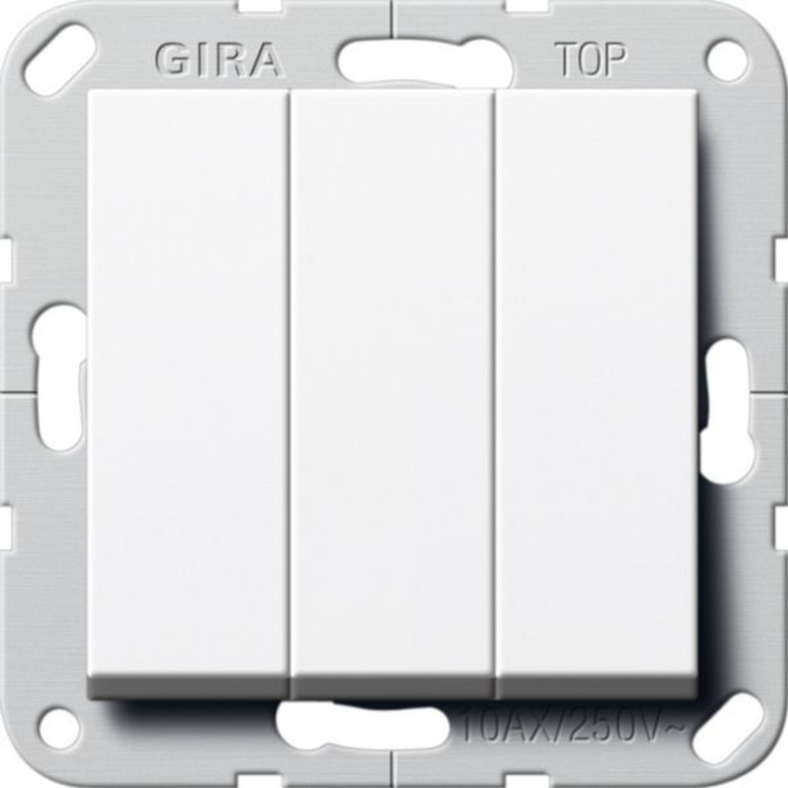 Gira Wechselschalter reinweiß UP IP20 3-fach System 55 283203