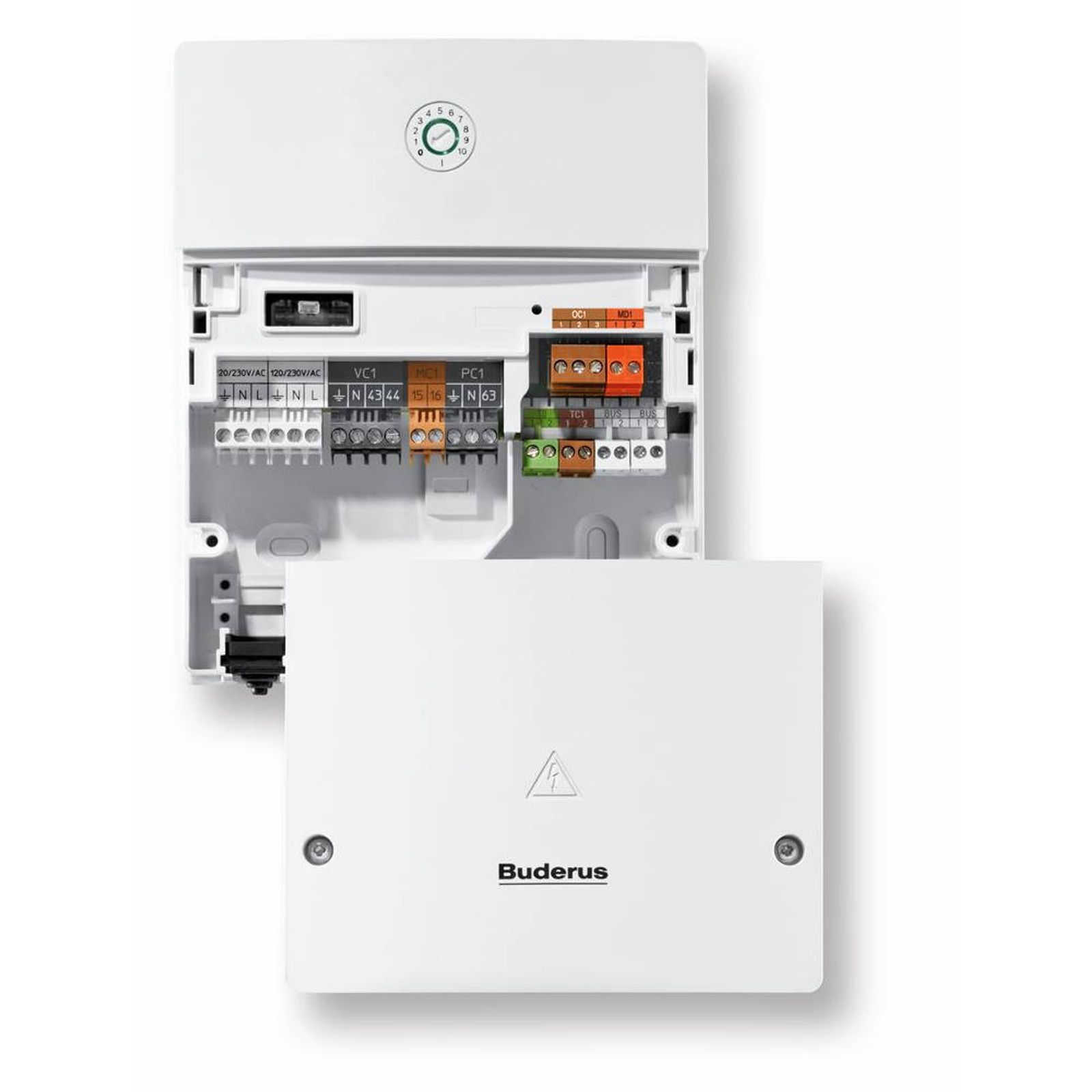 Buderus Logaplus GB125 Öl-Brennwert 22 kW Heizungspaket K32/2 mit Regelung RC310 Warmwasserspeicher SU160/5 160 l mit Mischer