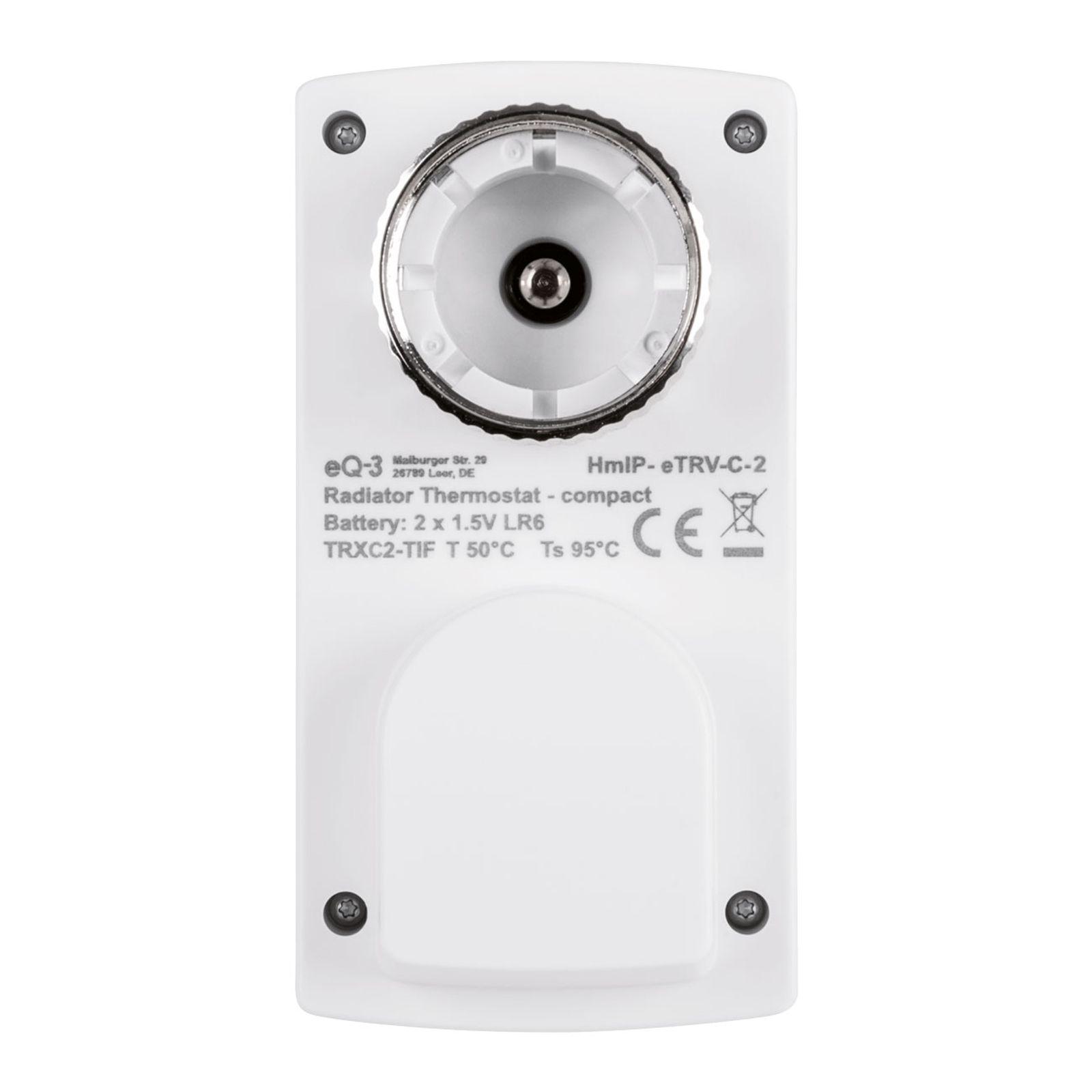 Homematic IP Smart Home Heizkörperthermostat kompakt-2 HmIP-eTRV-C-2