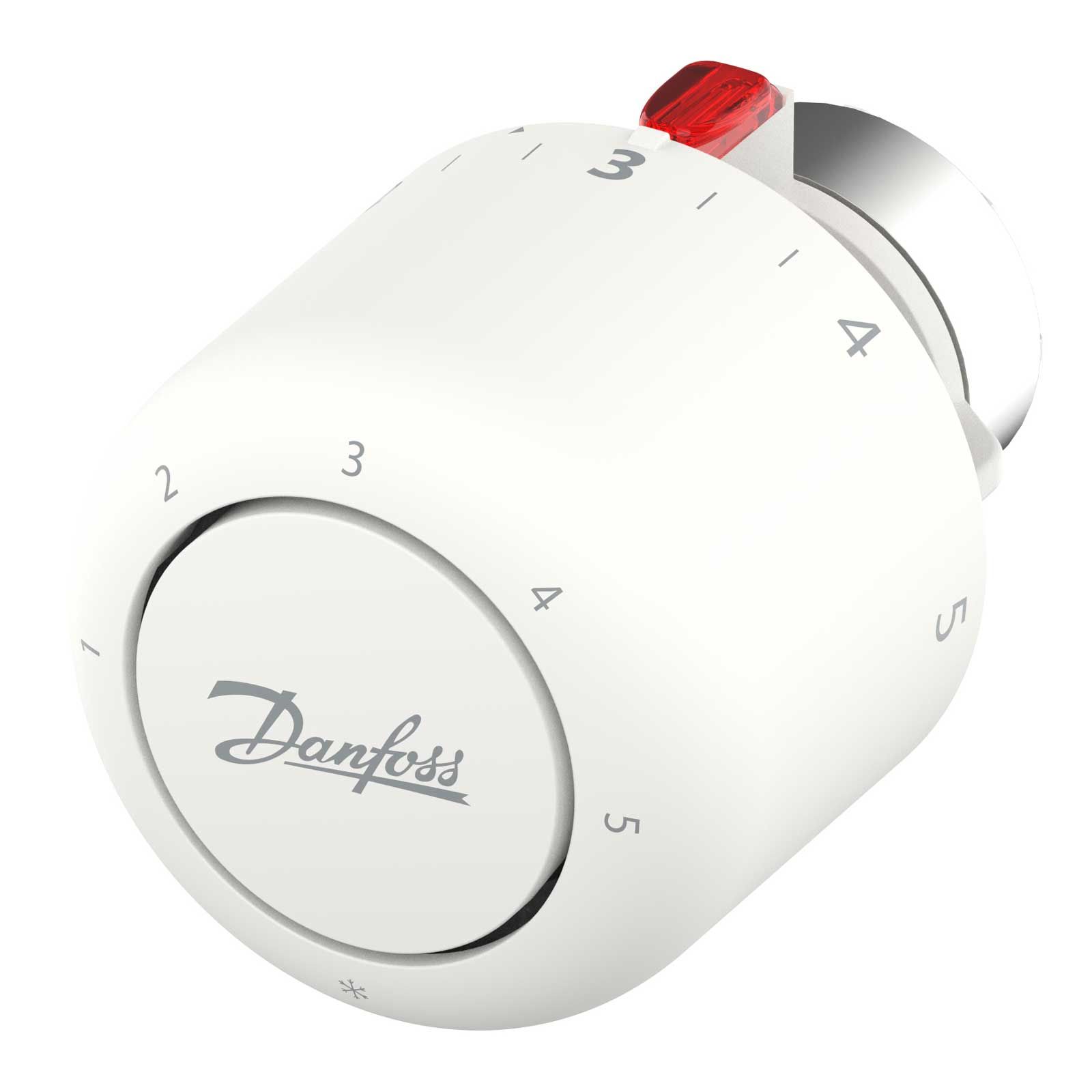 Danfoss Thermostatkopf Aero RA/VL gasgefüllt, Serviceelement mit eingebautem Fühler, weiß