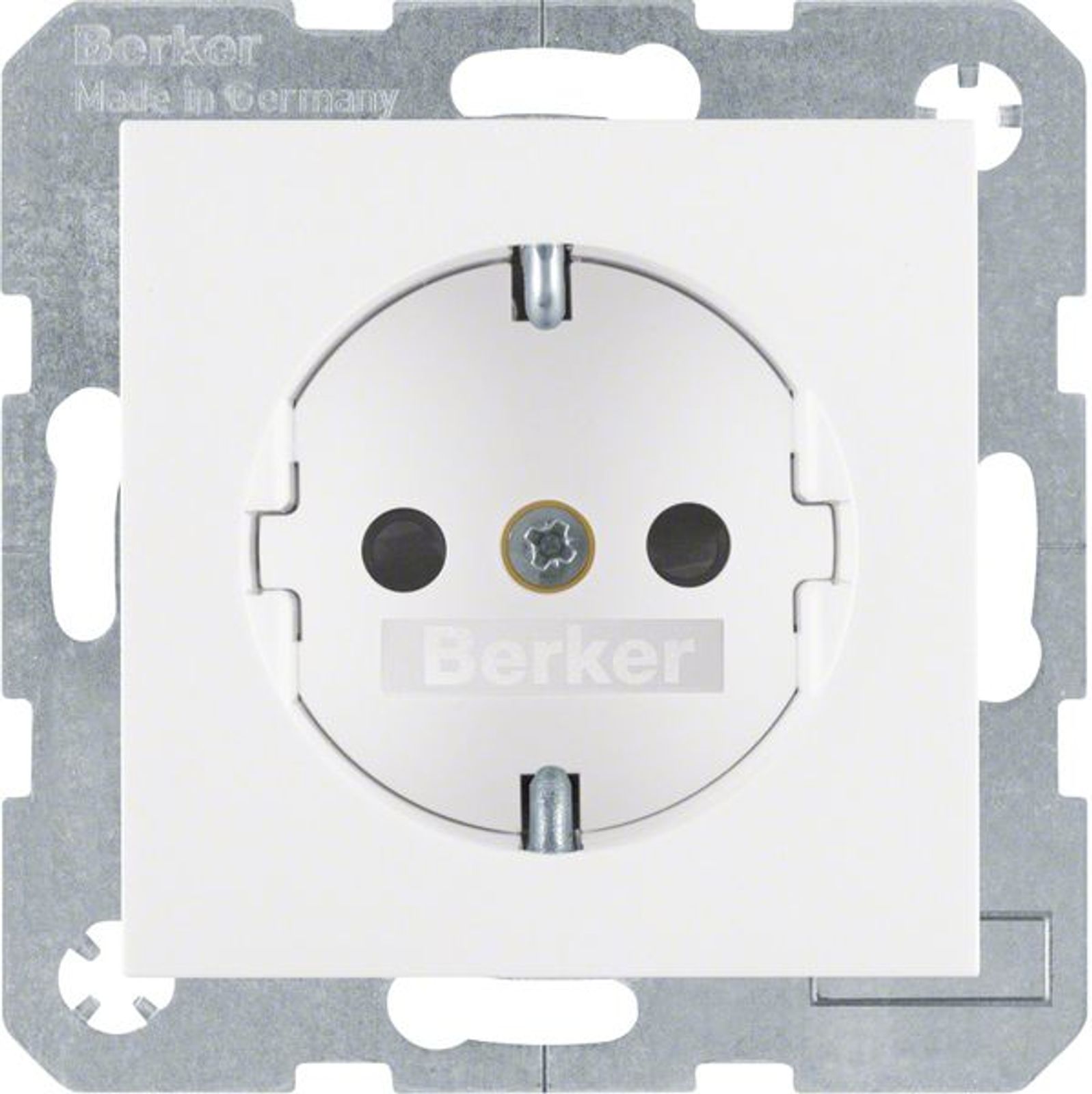 Berker 47231909 Steckdose SCHUKO mit erhöhtem Berührungsschutz S.1/B.3/B.7 polarweiß matt
