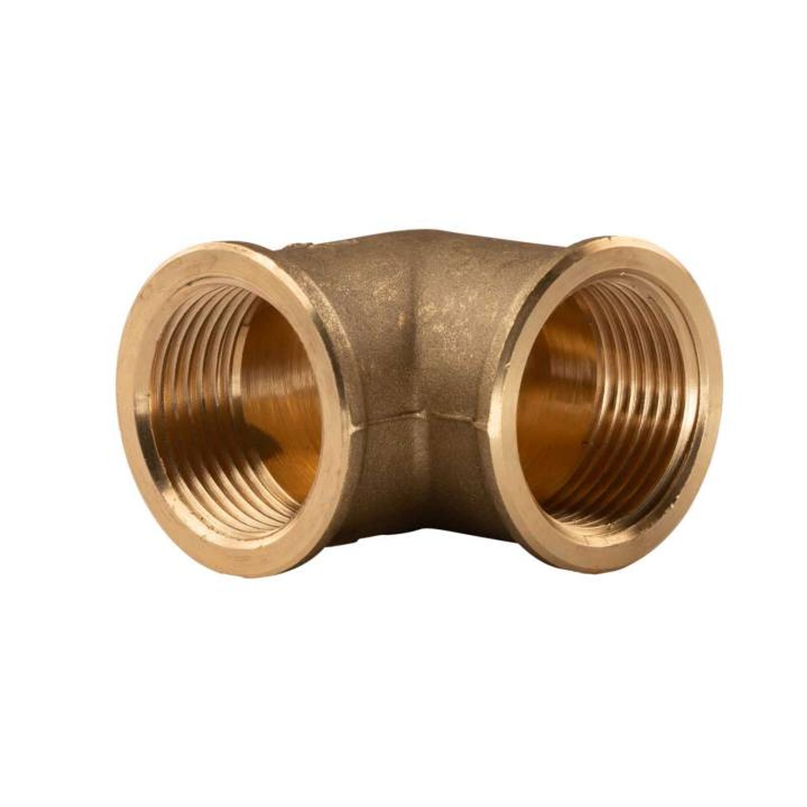Messing Gewinde-Fitting 90° Winkel 1"IG - 1"IG (DN 25) - schwere Ausführung