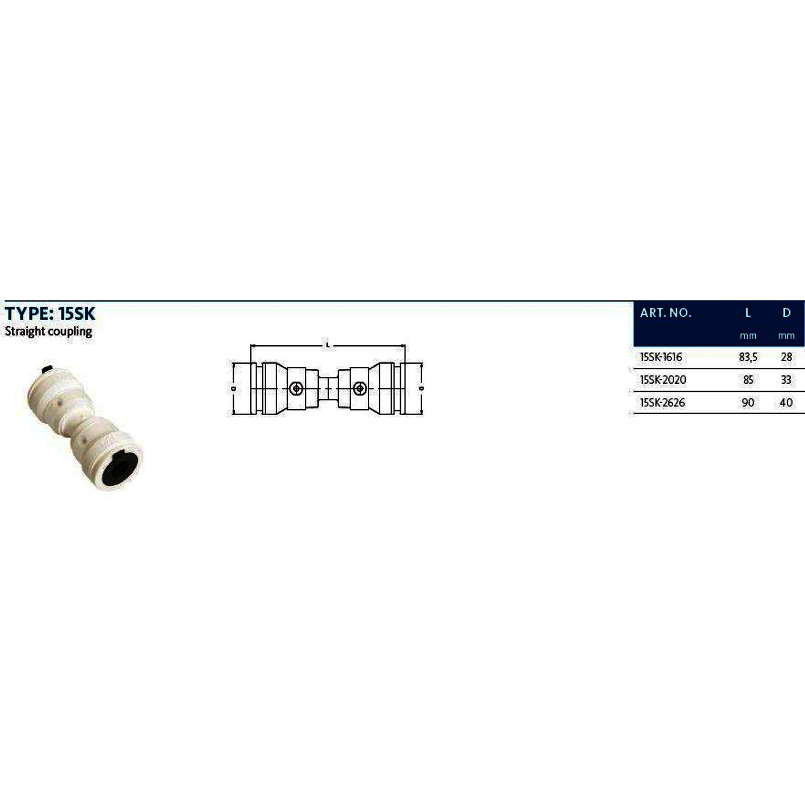 Aluverbund Steckfitting Henco Vision Kupplung 20 x 2