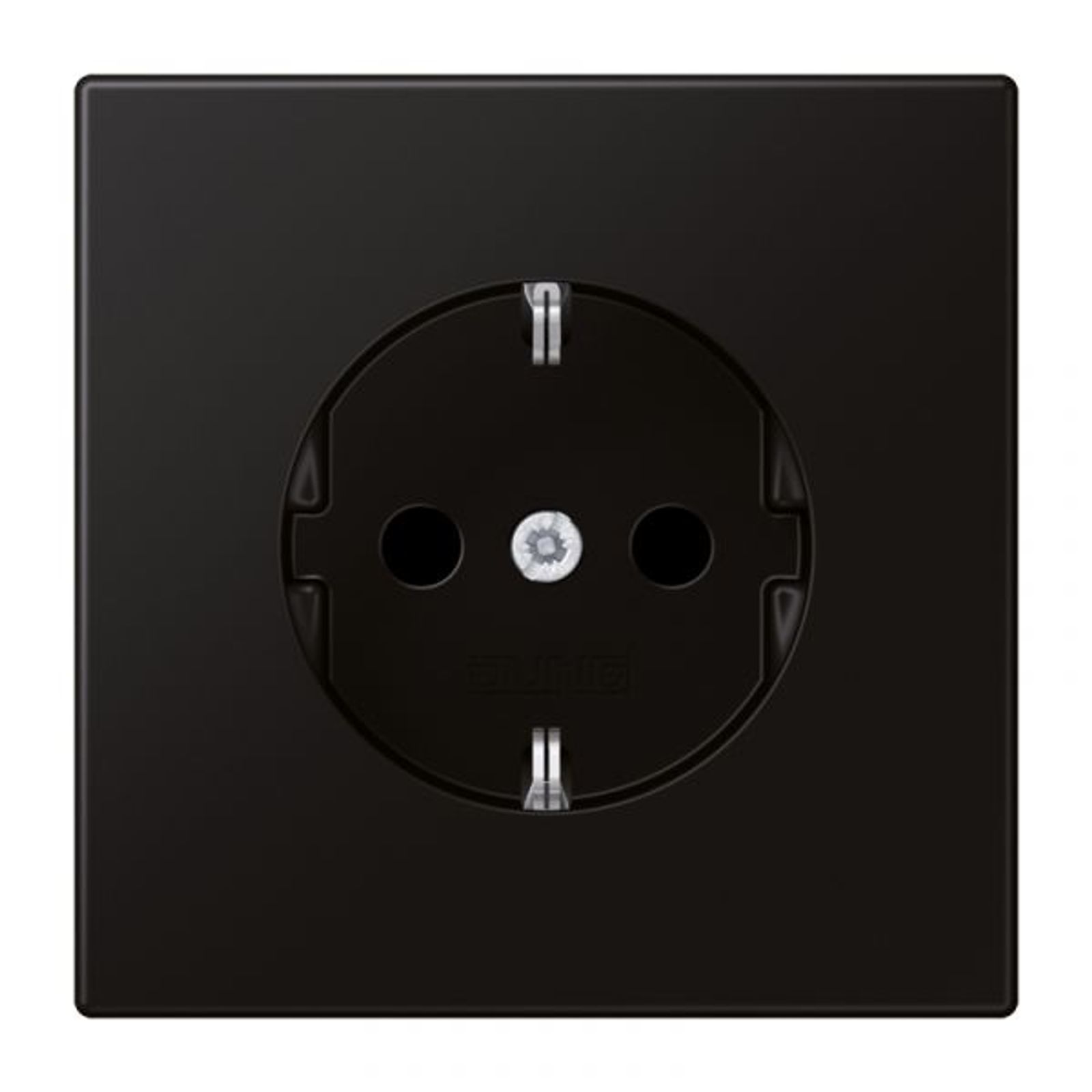 Jung Steckdose 1-fach schwarz mit UP IP20 LS 1520 SWM