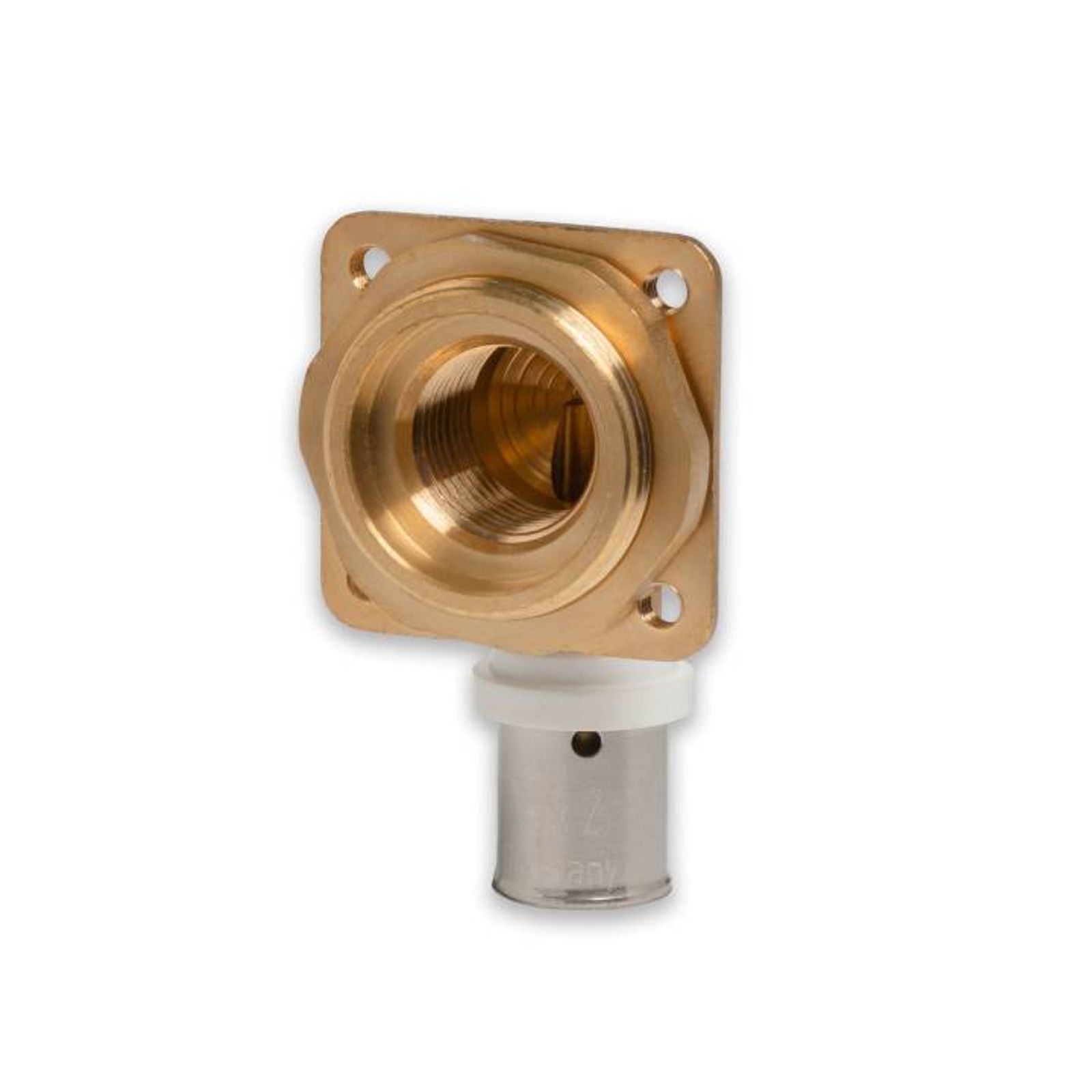 Selfio-Press Aluverbund Pressfitting Spühlkastenanschluss 16 x 2 mm - 1/2" TH + U Kontur DVGW