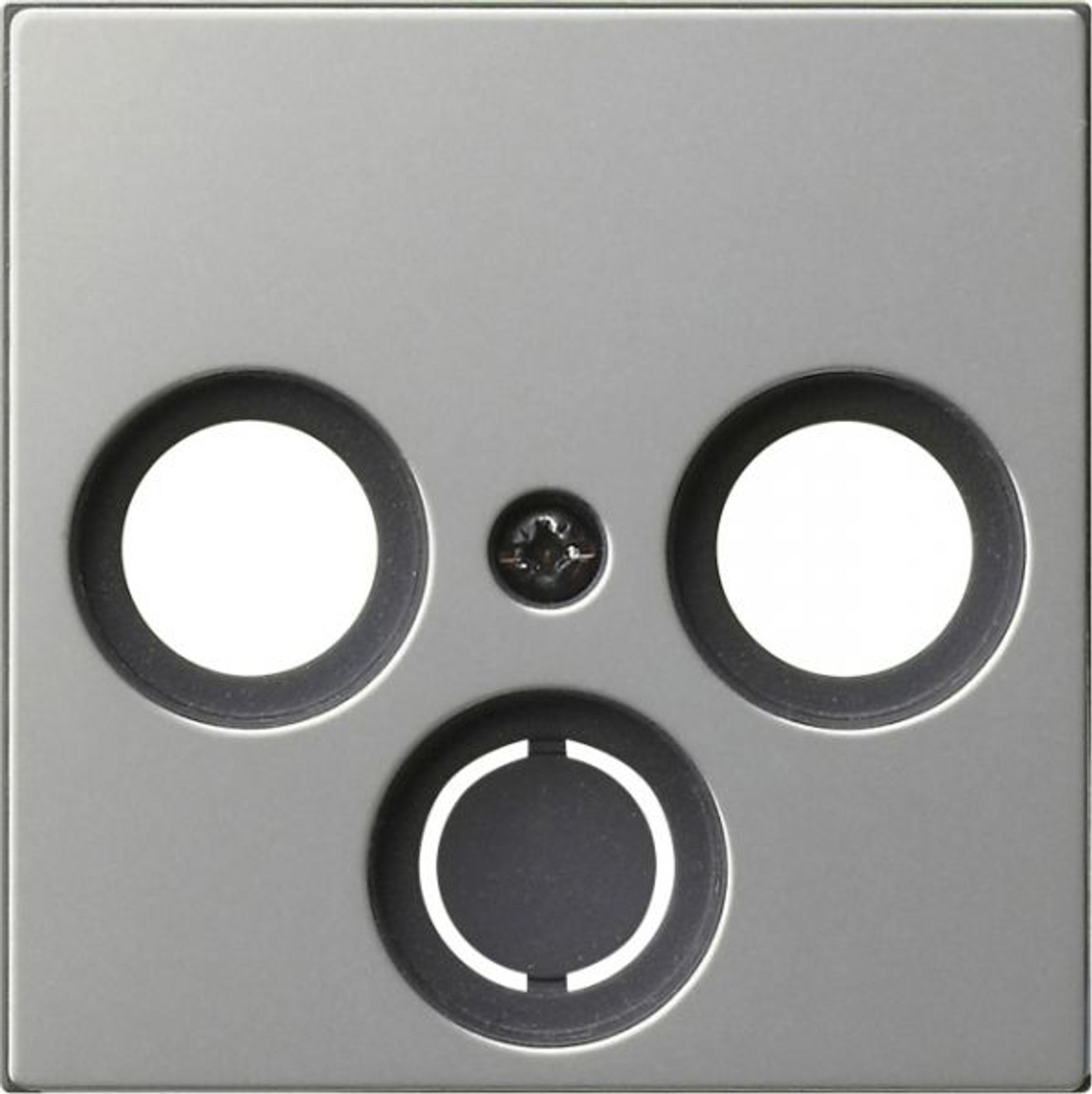 Gira Zentralplatte Ant.dose 2-fach Edelstahl System 55 0869600 Schraubbef