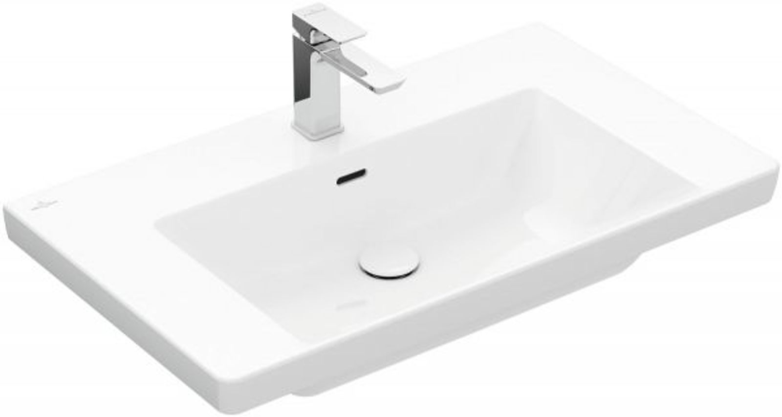 Villeroy & Boch Schrankwaschtisch Subway 3.0 800x470mm Rechteck 1HL. mit Überlauf Wei