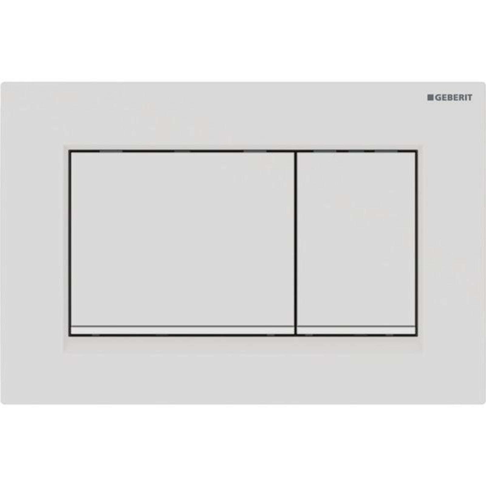Geberit BetPl Sigma30 für 2-Mengen-Sp weiß matt lackiert beschichtet