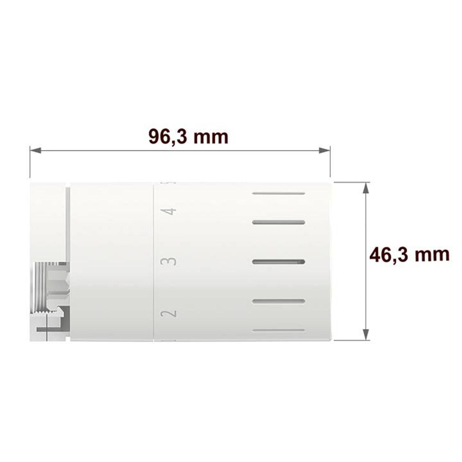 Simplex Heizung Design-Thermostatkopf TC-D1 Klemmanschluss