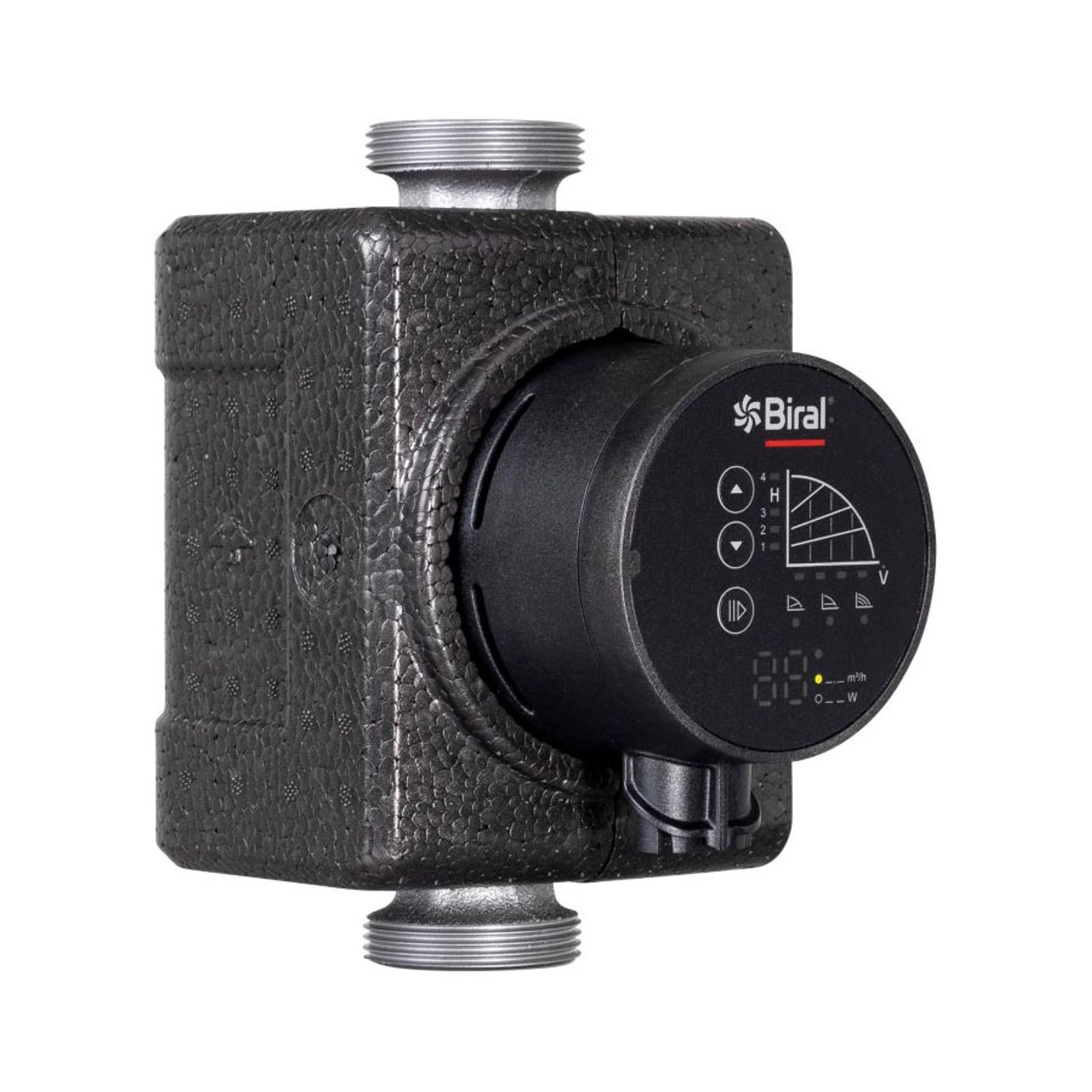 Biral HE-Umwälzpumpe PrimAX T2 25-6 130 RED 230V mit Wärmedämmschale