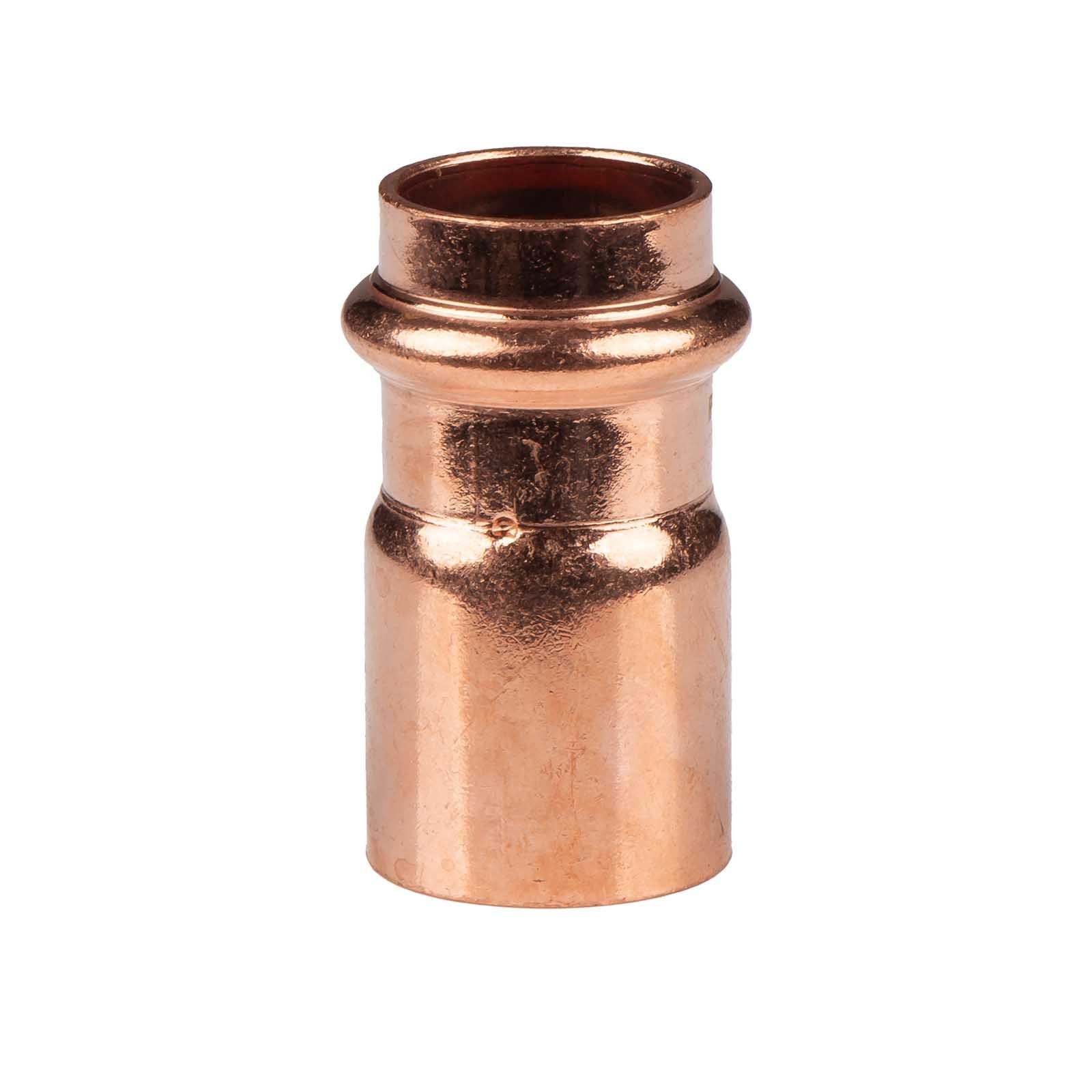 Kupfer Pressfitting Reduzierstück 28 x 22 mm V+M-Kontur DVGW