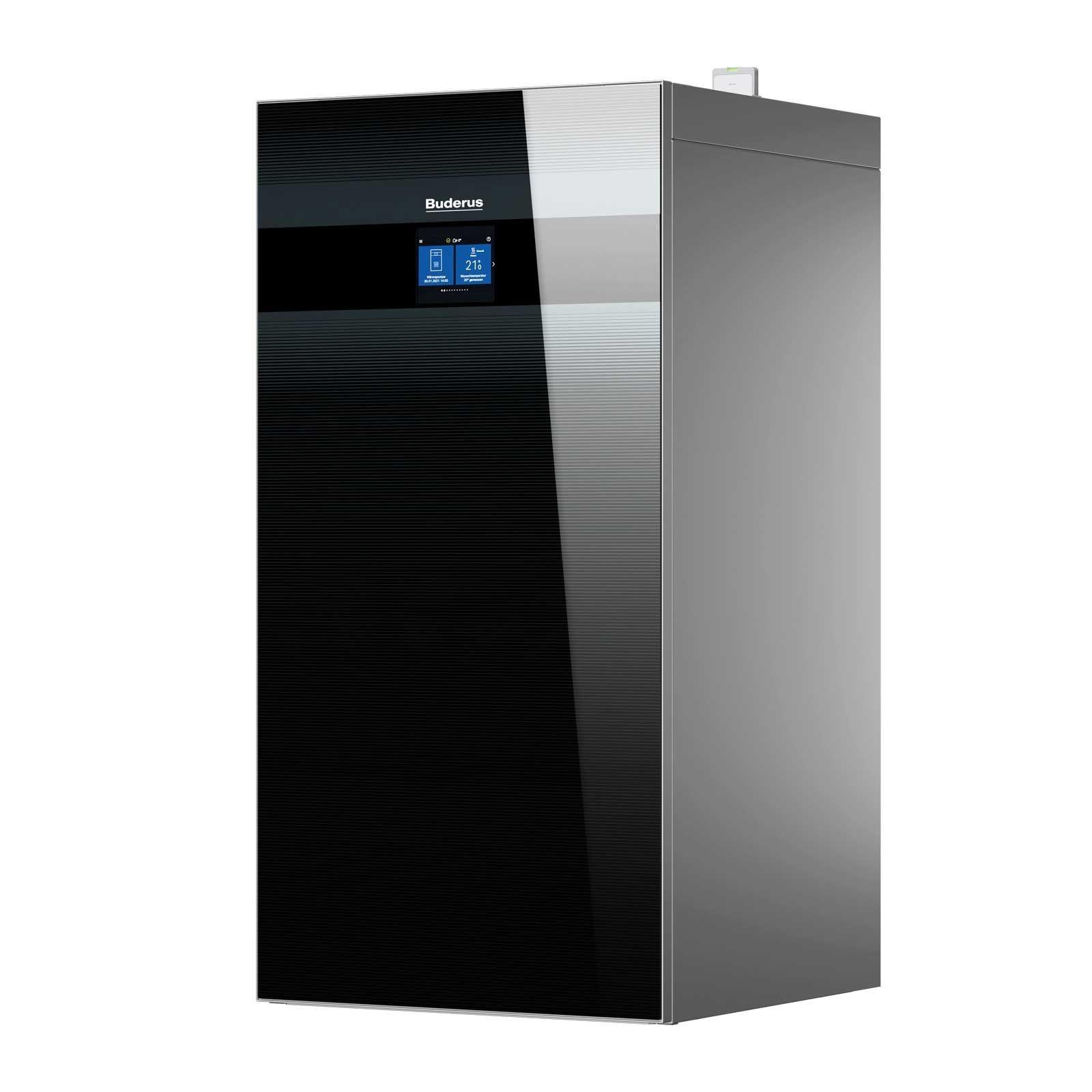 Buderus Luft-Wasser-Wärmepumpe Logaplus M WLW186i-12 AR TP70 schwarz
