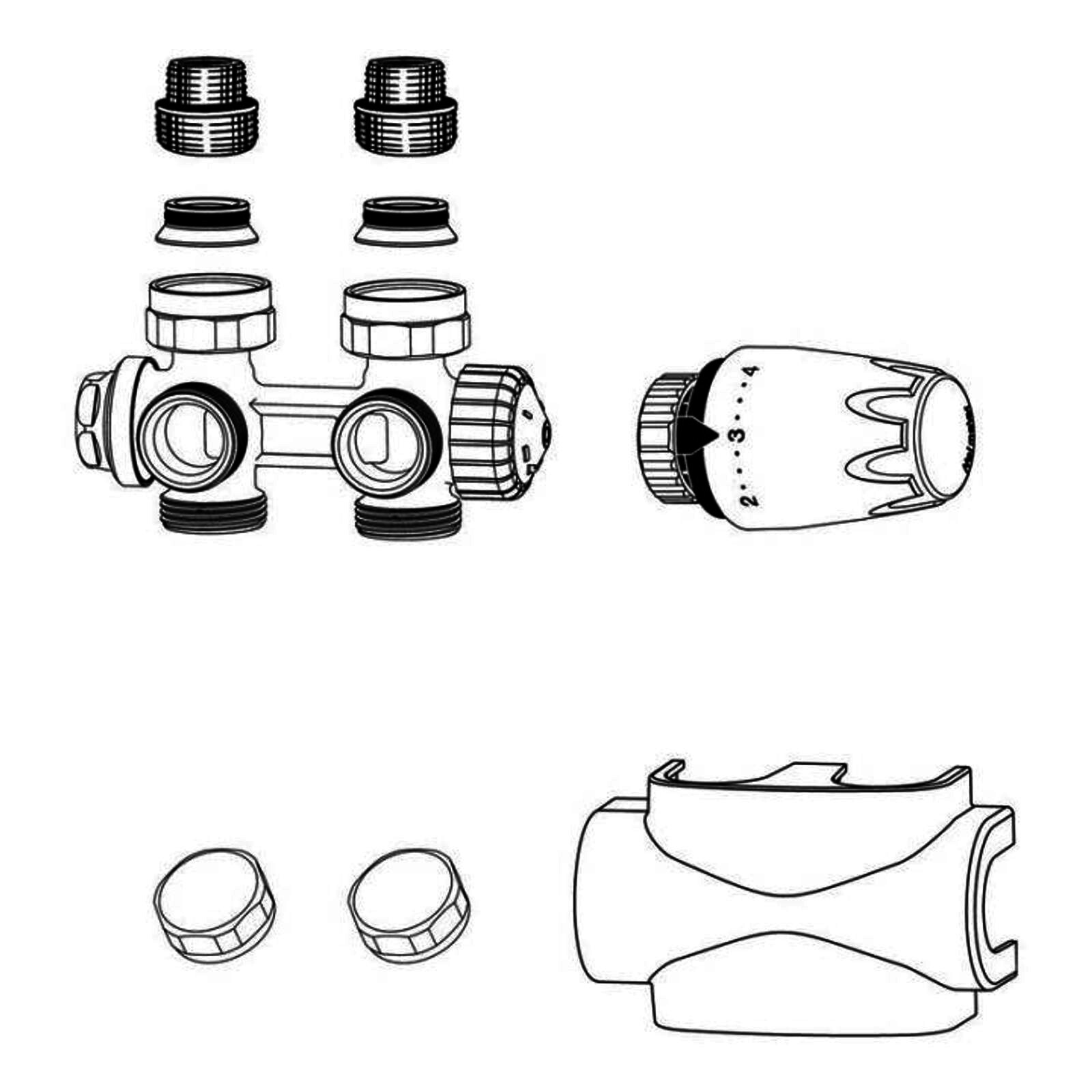 Heimeier Multilux 4 - Set, weiß