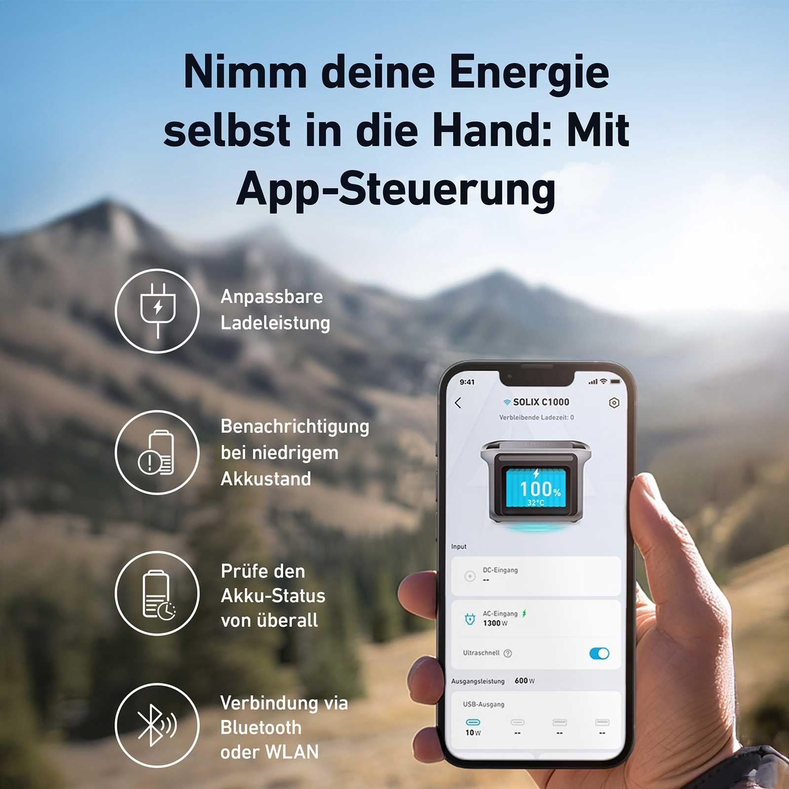 Anker SOLIX C1000X Tragbare Powerstation - 1056 Wh | 1800 W