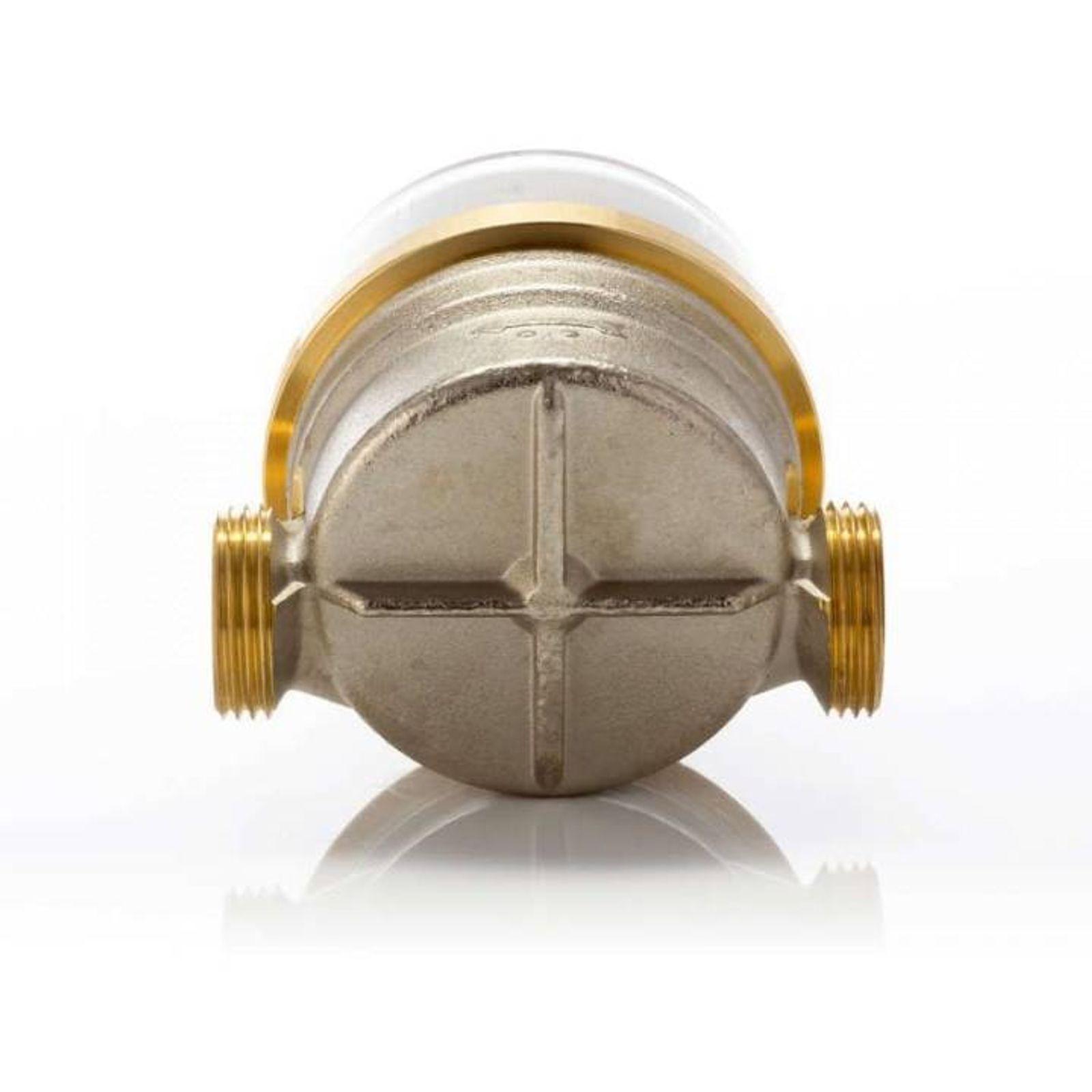Wohnungs-Wasserzähler Aufputz für Warmwasser Q3 2,5 m³ - Baulänge 80 mm