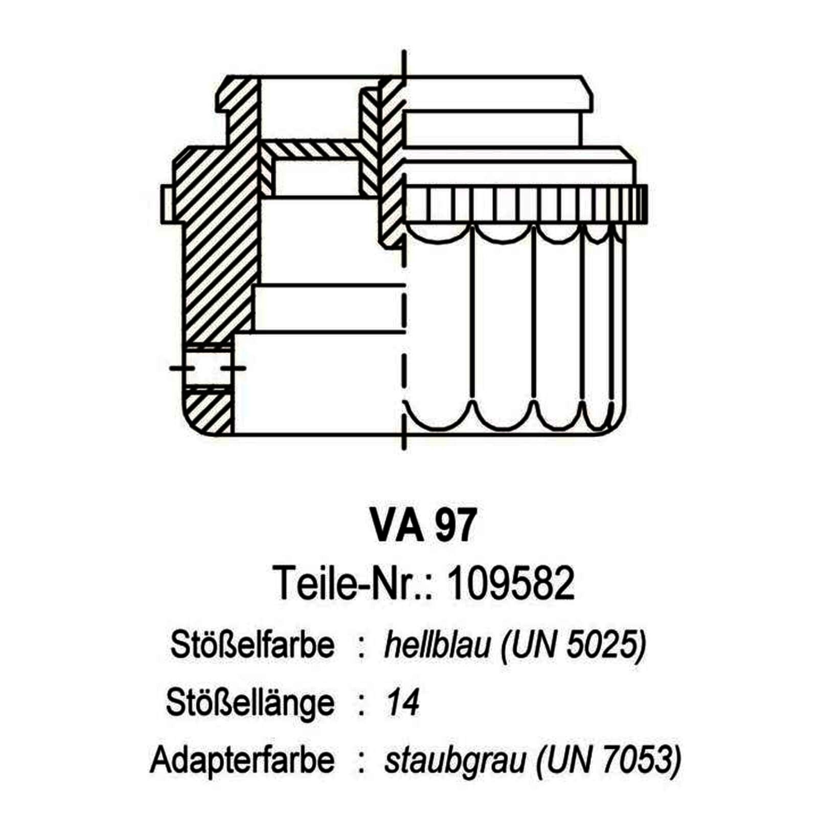 Ventilanpassung VA 97 für Stellantrieb Fußbodenheizung