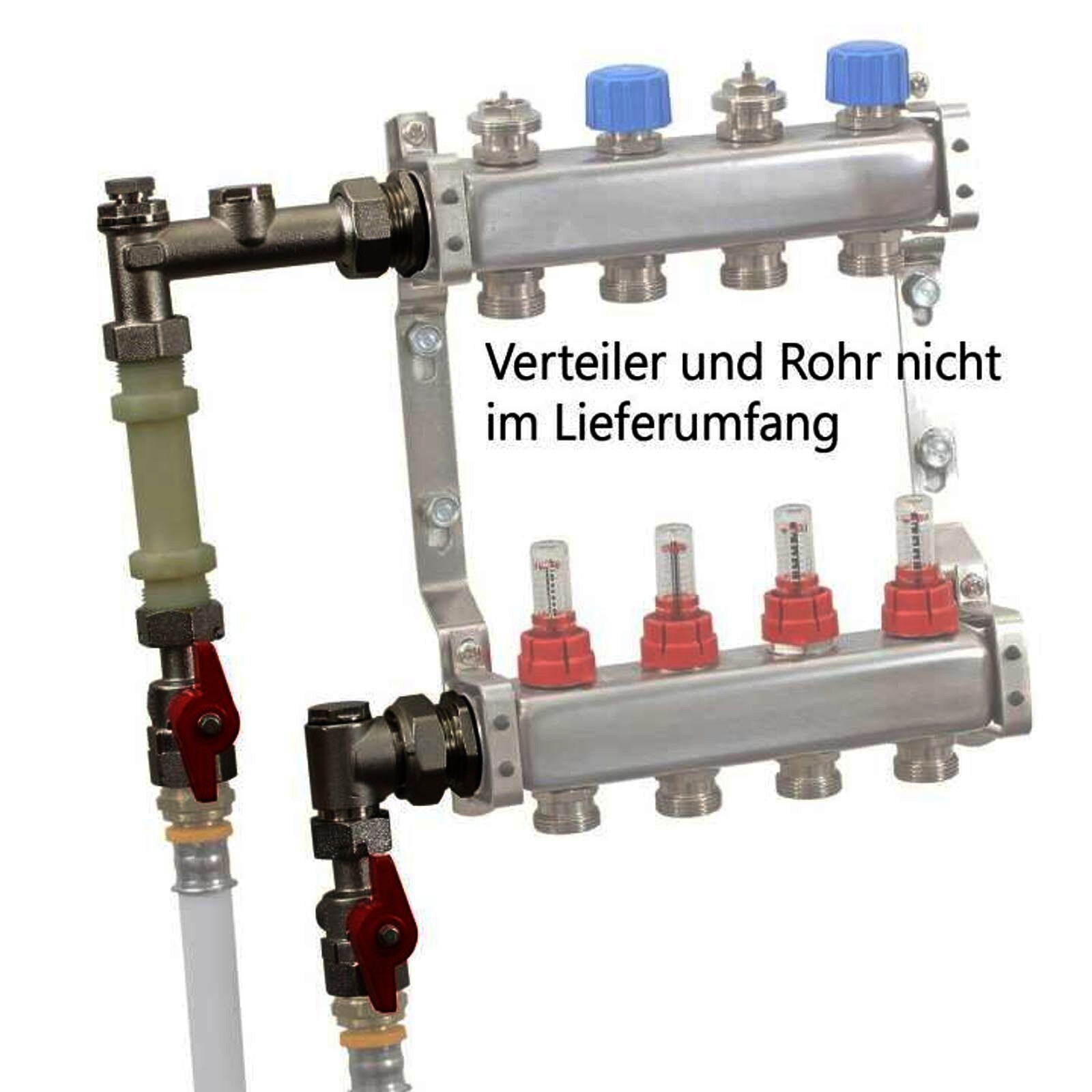 Wärmemengenzähler-Einbauset vertikal