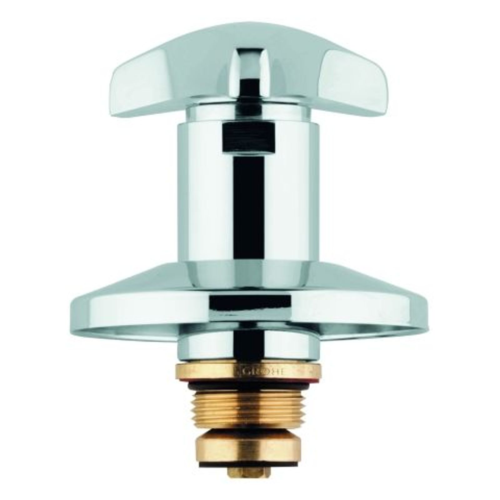 GROHE Oberteil 11505 für UP-Ventile Trecorn Griff Markierung rot 3/4 Zoll chrom