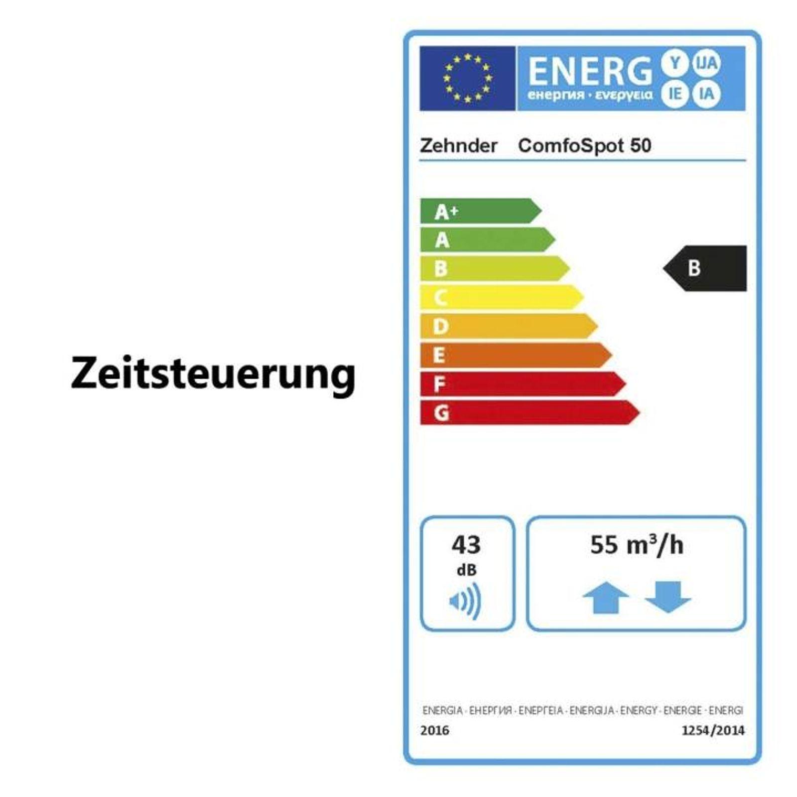 Dezentrales Zehnder Komfort-Lüftungsgerät ComfoSpot 50 ohne Außenwandhaube