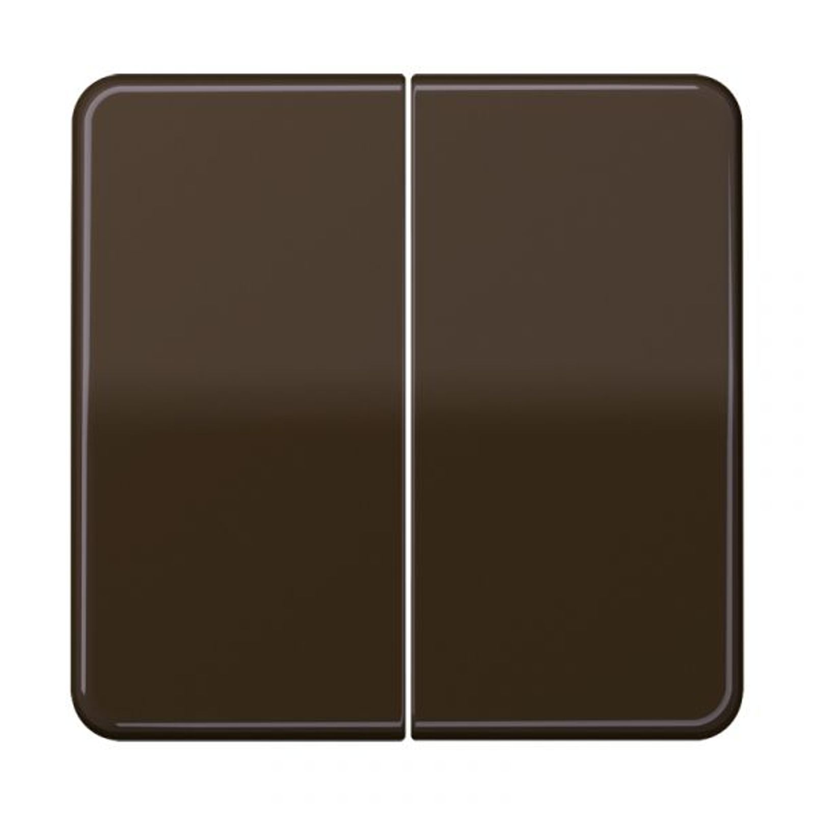Jung Wippe_2t Schalter br glänzend CD 595 BR