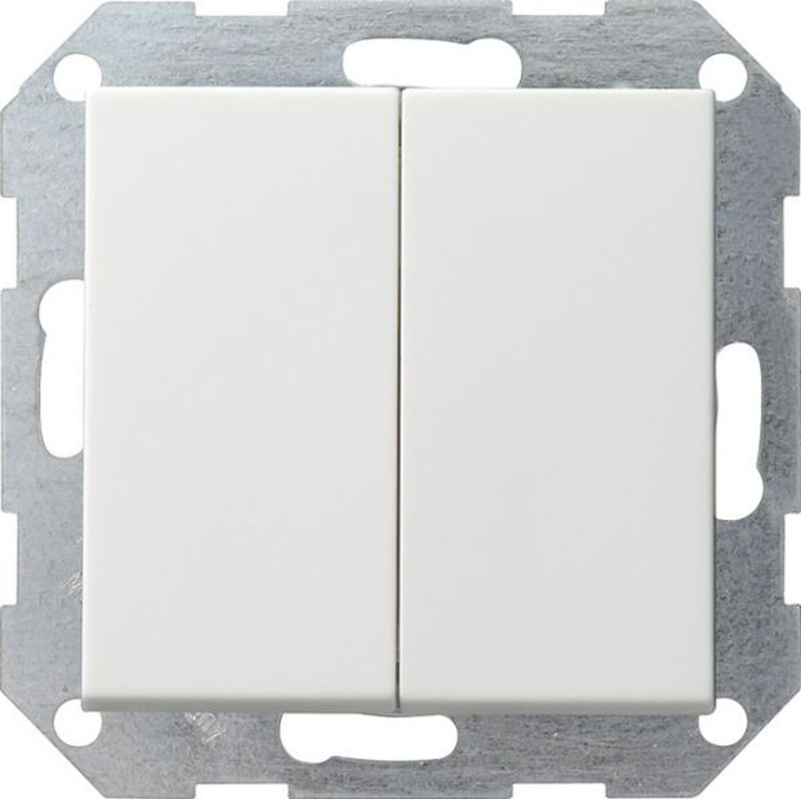Gira 2-fach-Wechselschalter Taster reinweiß glänzend System 55 012803 UP IP20 2-fach
