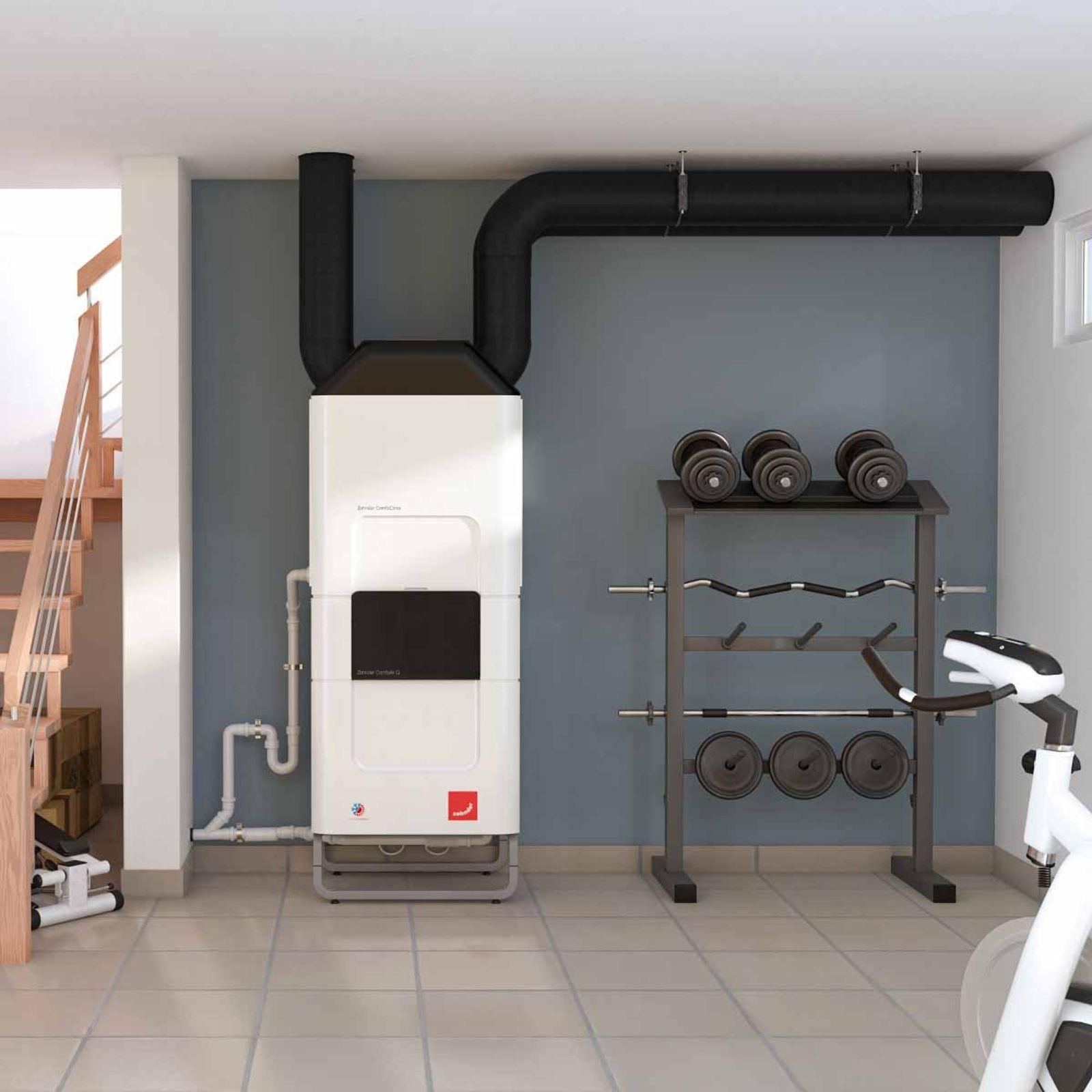 Zehnder ComfoClime Cool Basis-Paket 24 mit Lüftungsgerät ComfoAir Q350 TR