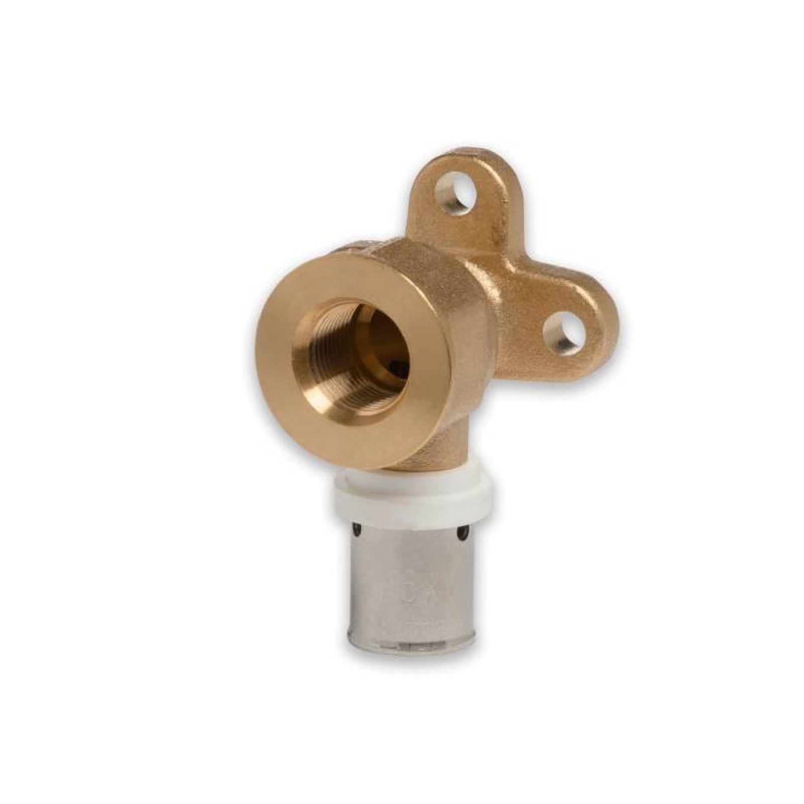 Selfio-Press Aluverbund Pressfitting  Wandwinkel 16 x 2 - 1/3" - 39 mm TH + U Kontur DVGW