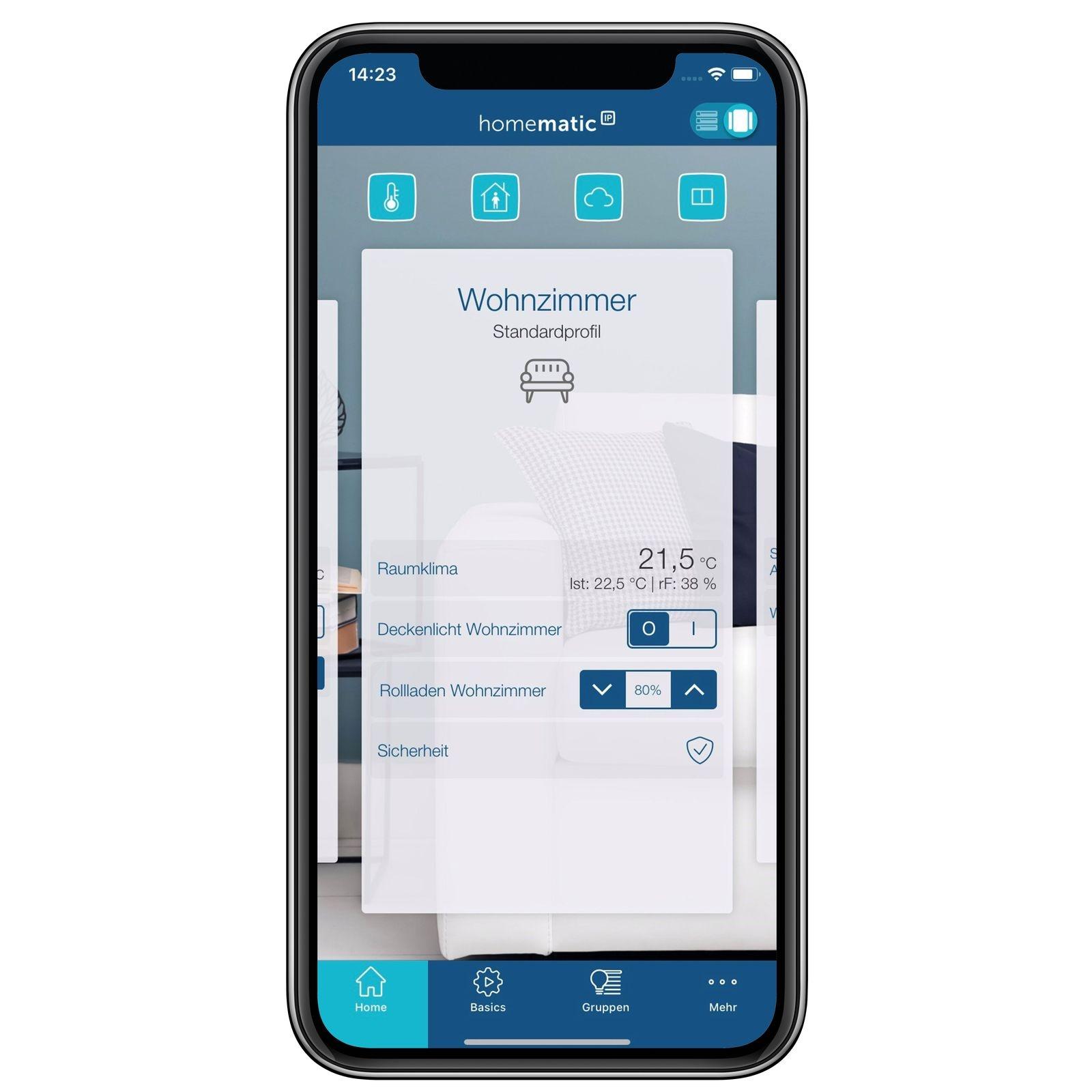 Homematic IP Smart Home Heizkörperthermostat kompakt-2 HmIP-eTRV-C-2