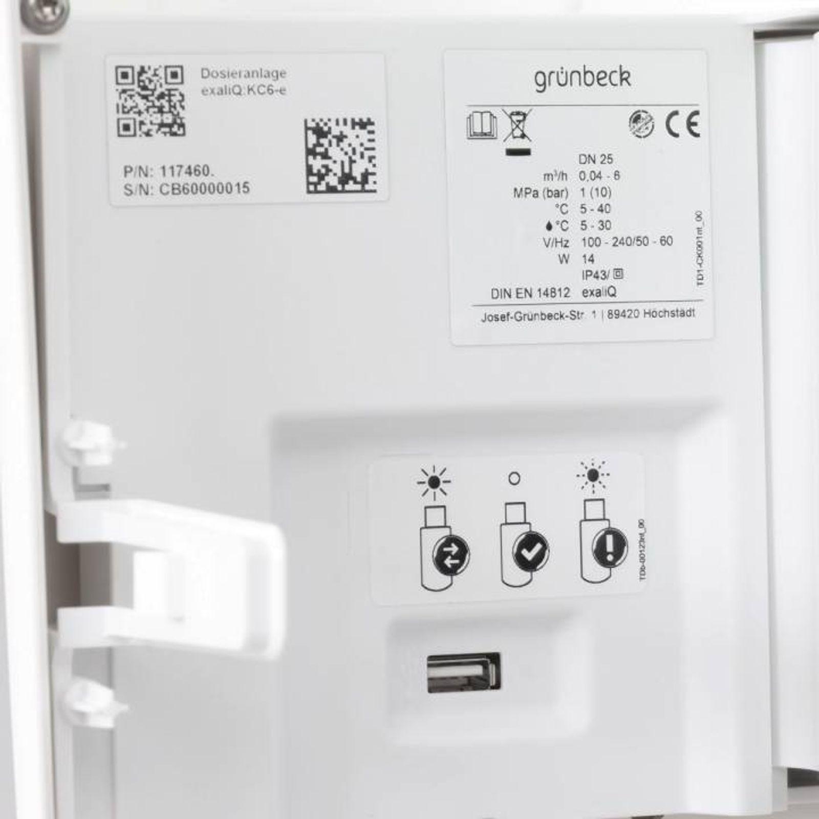 Grünbeck Dosieranlage exaliQ SC6-e für softliQ:SD/MD