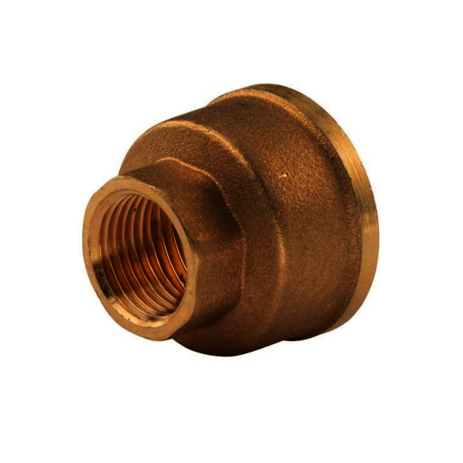 Messing Gewinde-Fitting Reduziermuffe 1"IG (DN 25) - 1/2"IG (DN 15) - schwere Ausführung
