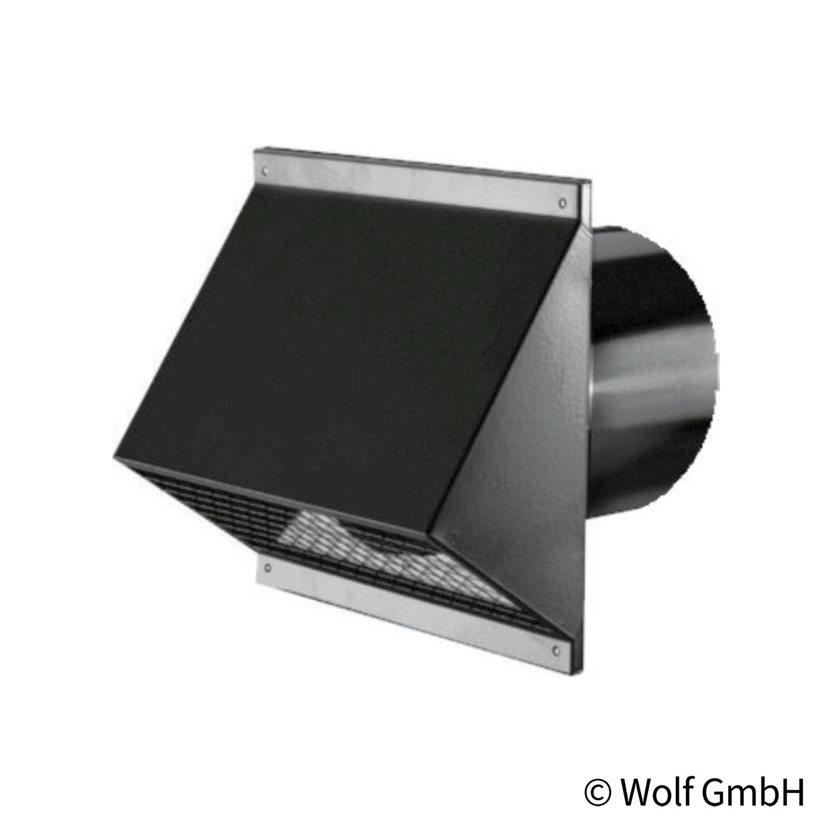 Wolf Wandhaube CWL DN 125 schwarz