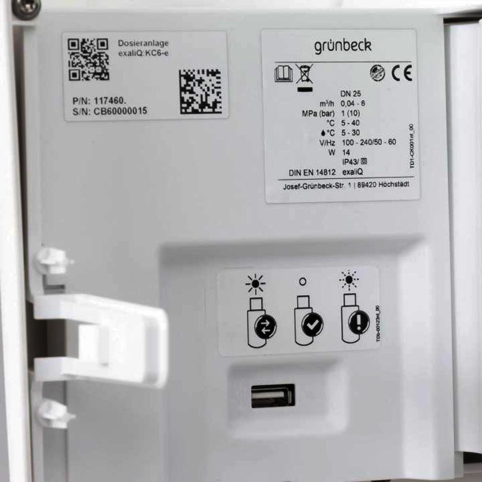 Grünbeck Dosieranlage exaliQ KC6-e für softliQ:SD/MD