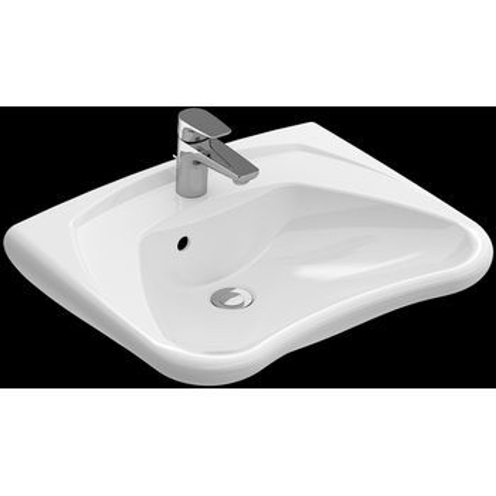 Villeroy & Boch Waschbecken Vita O.novo Vita 71 600x490mm Rechteck Weiß Alpin