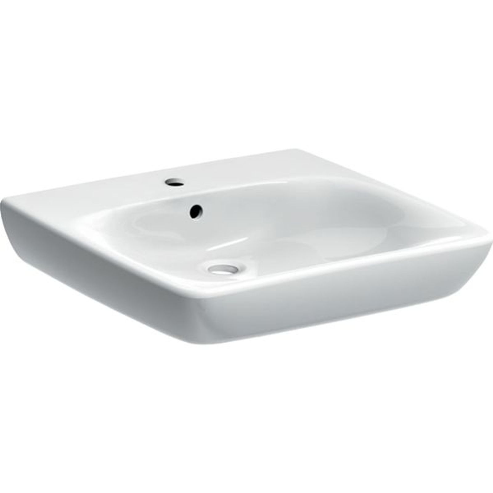 Geberit Renova Comfort WT barrierefrei 55x55cm, m. Hl., m. Ül., weiß