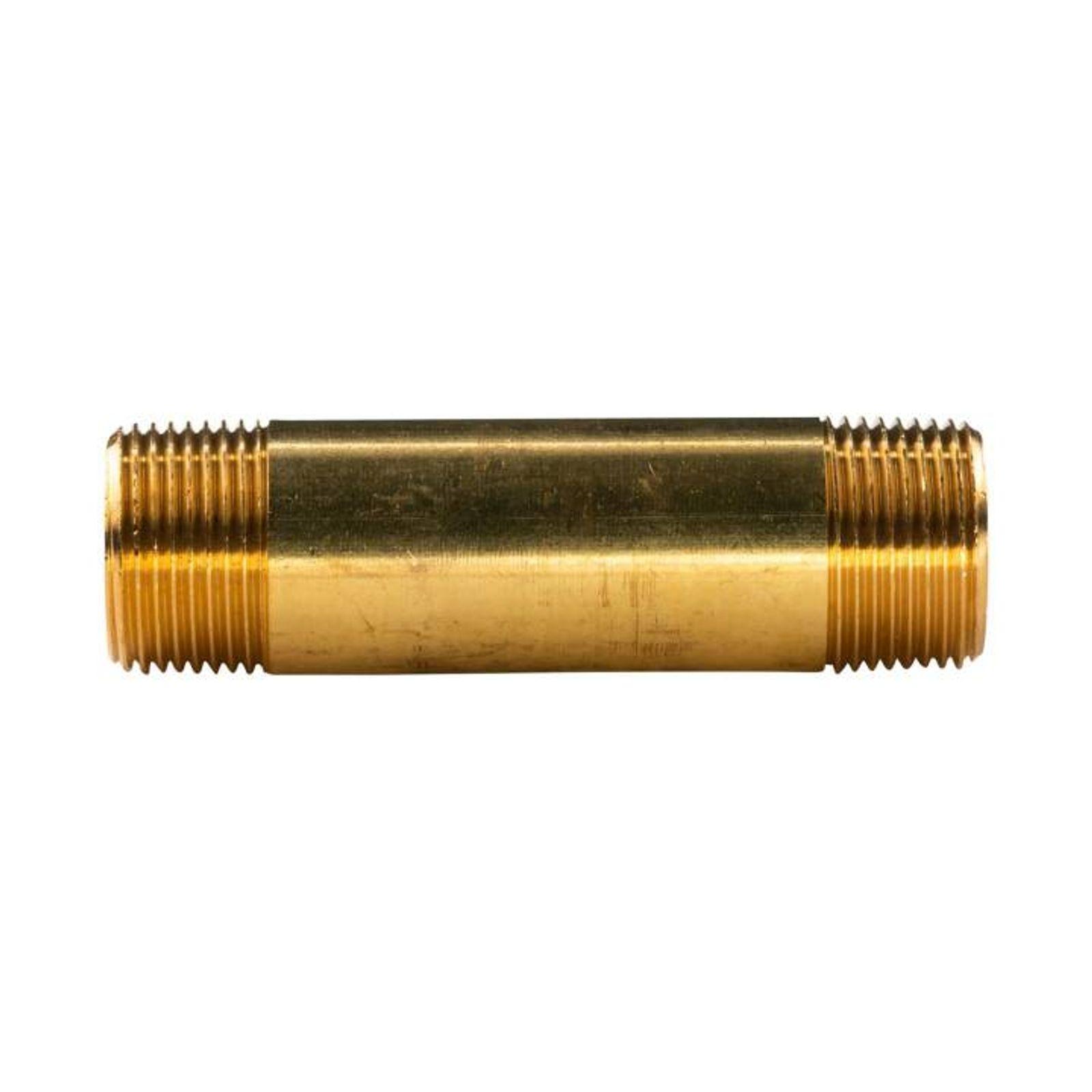 Messing Gewinde-Fitting Distanz Doppelnippel 3/4"-3/4" L= 90 mm, schwere Ausführung