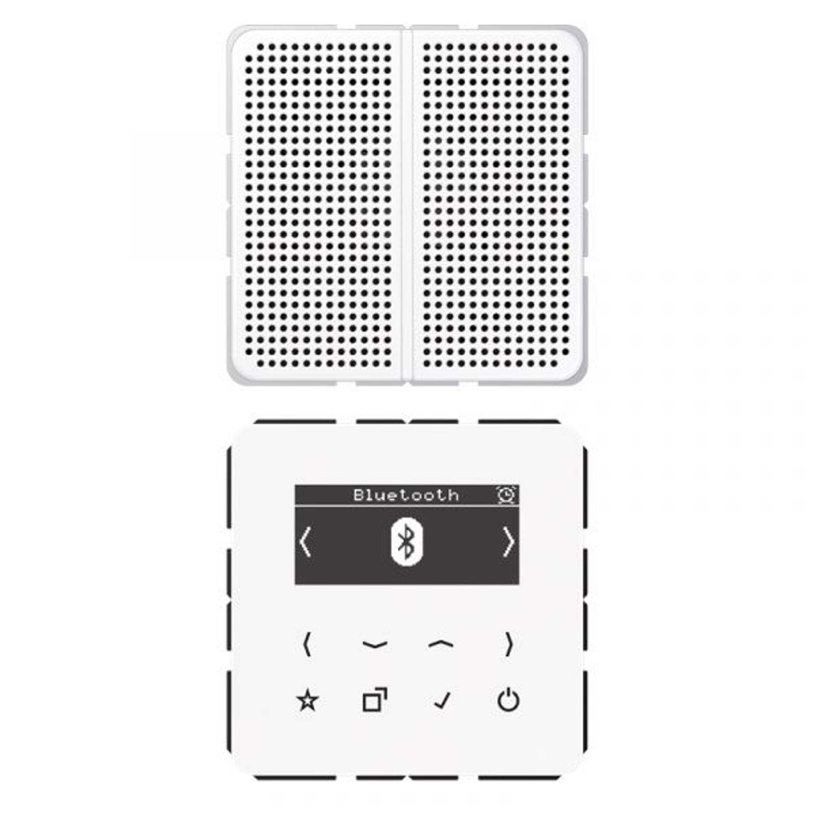 Jung Radio RDS weiß digi 1Weck 16speich CD DAB 1 BT WW mit NT UKW-Empfänger