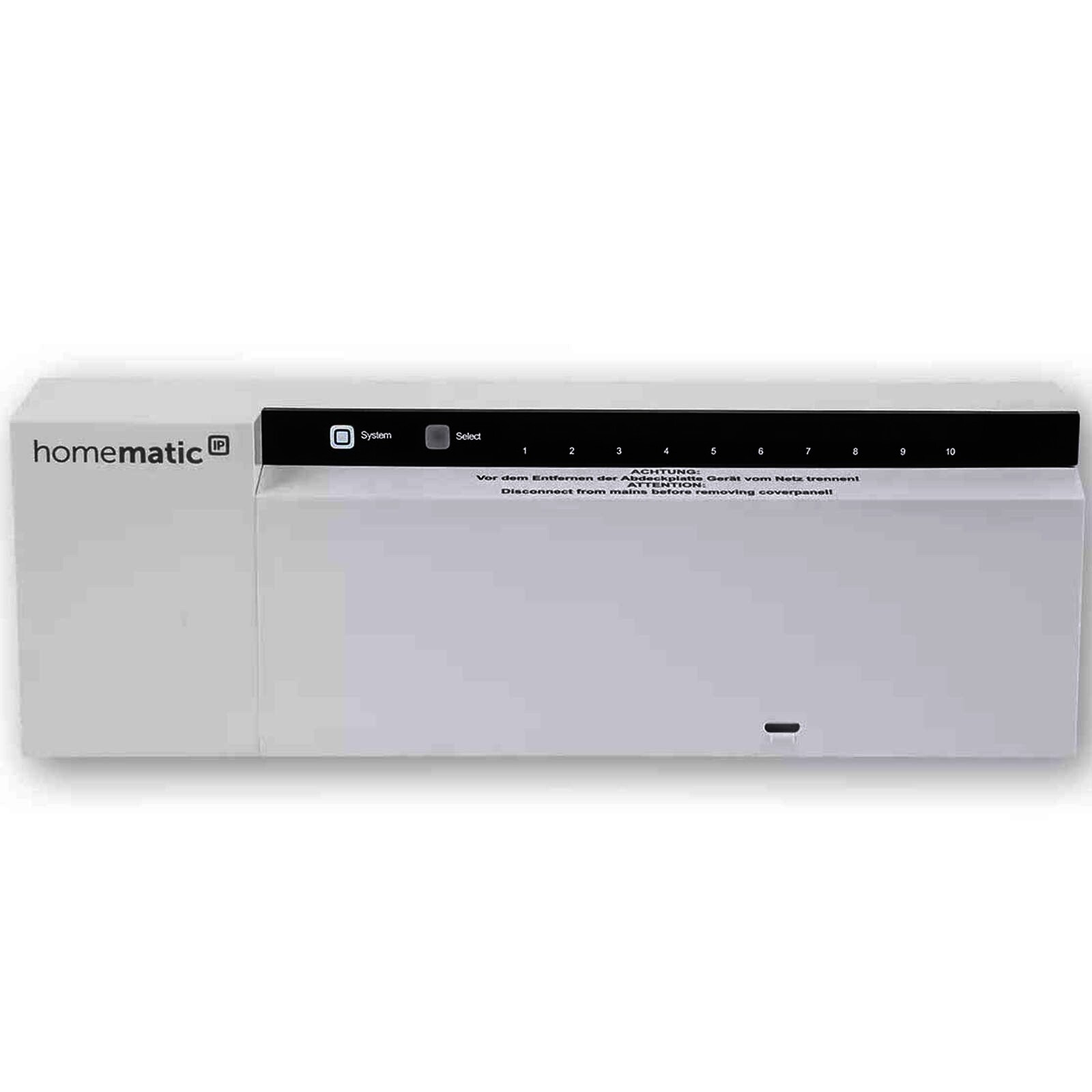 Homematic IP Smart Home Fußbodenheizungsaktor HmIP-FAL230-C10 - 10-fach, 230 V