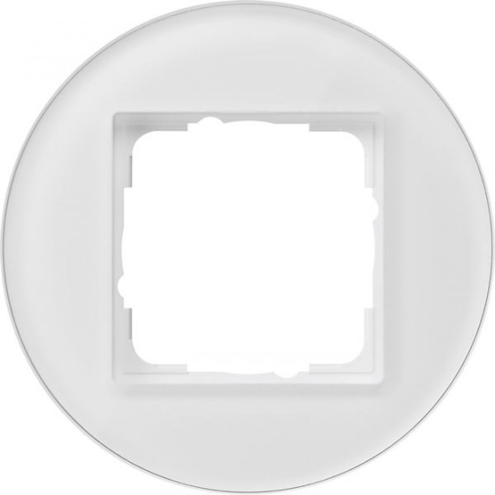 Gira Rahmen 1-fach weiß glas 0211130