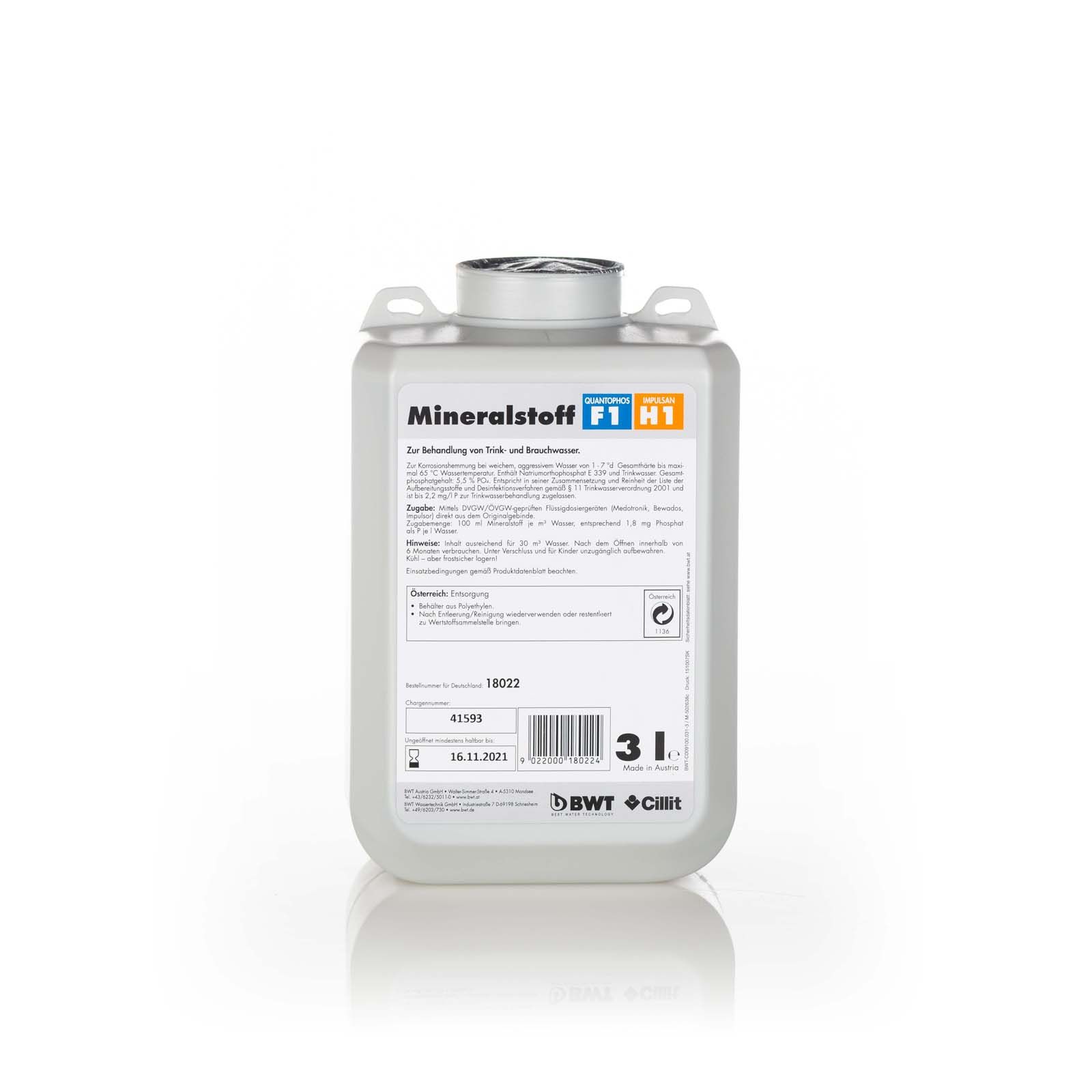 BWT Mineralstoff-Dosierlösung Quantophos F1/H1 3 l