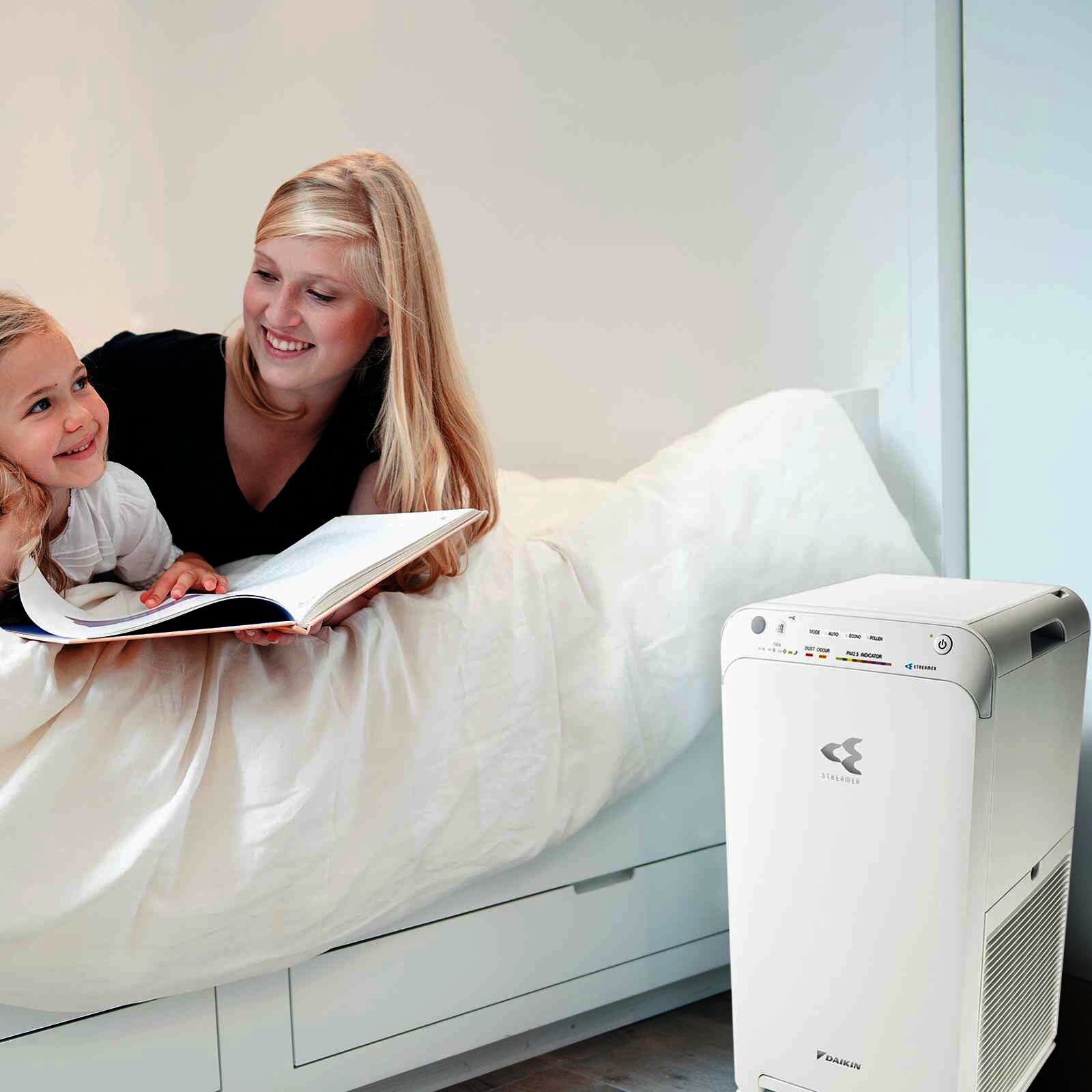 DAIKIN Luftreiniger MC55W mit Streamer-Technologie und HEPA-Filter bis zu 82 m²